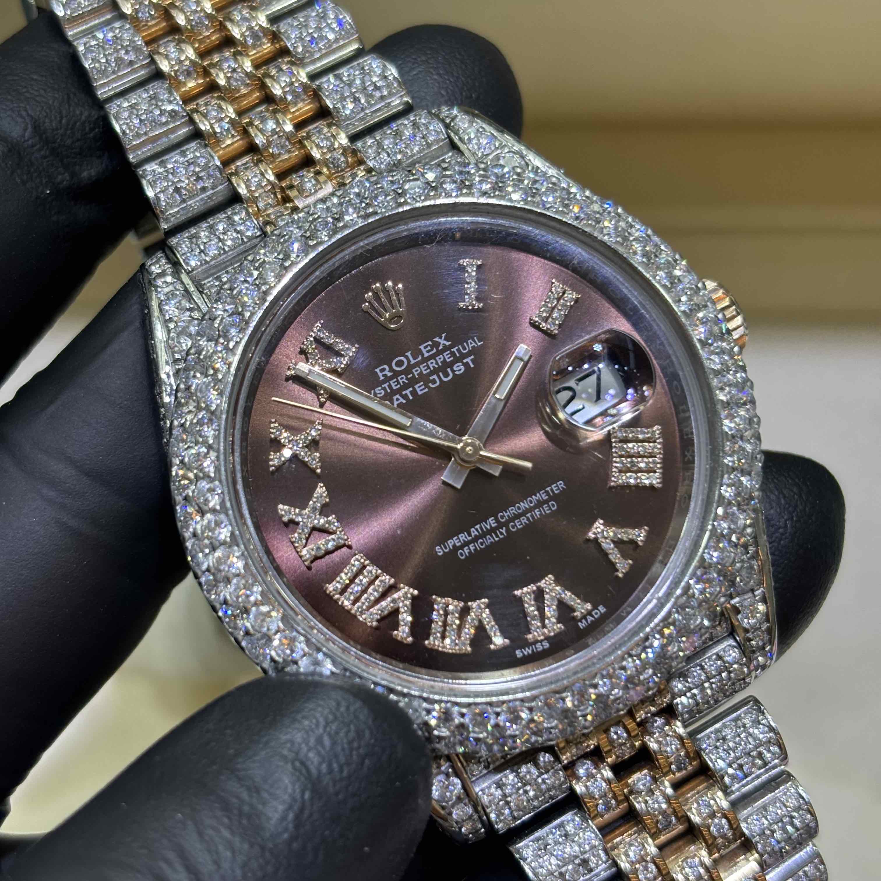 Rolex Bust Down 41mm DATEJUST | Jubilee | All Natural Diamonds