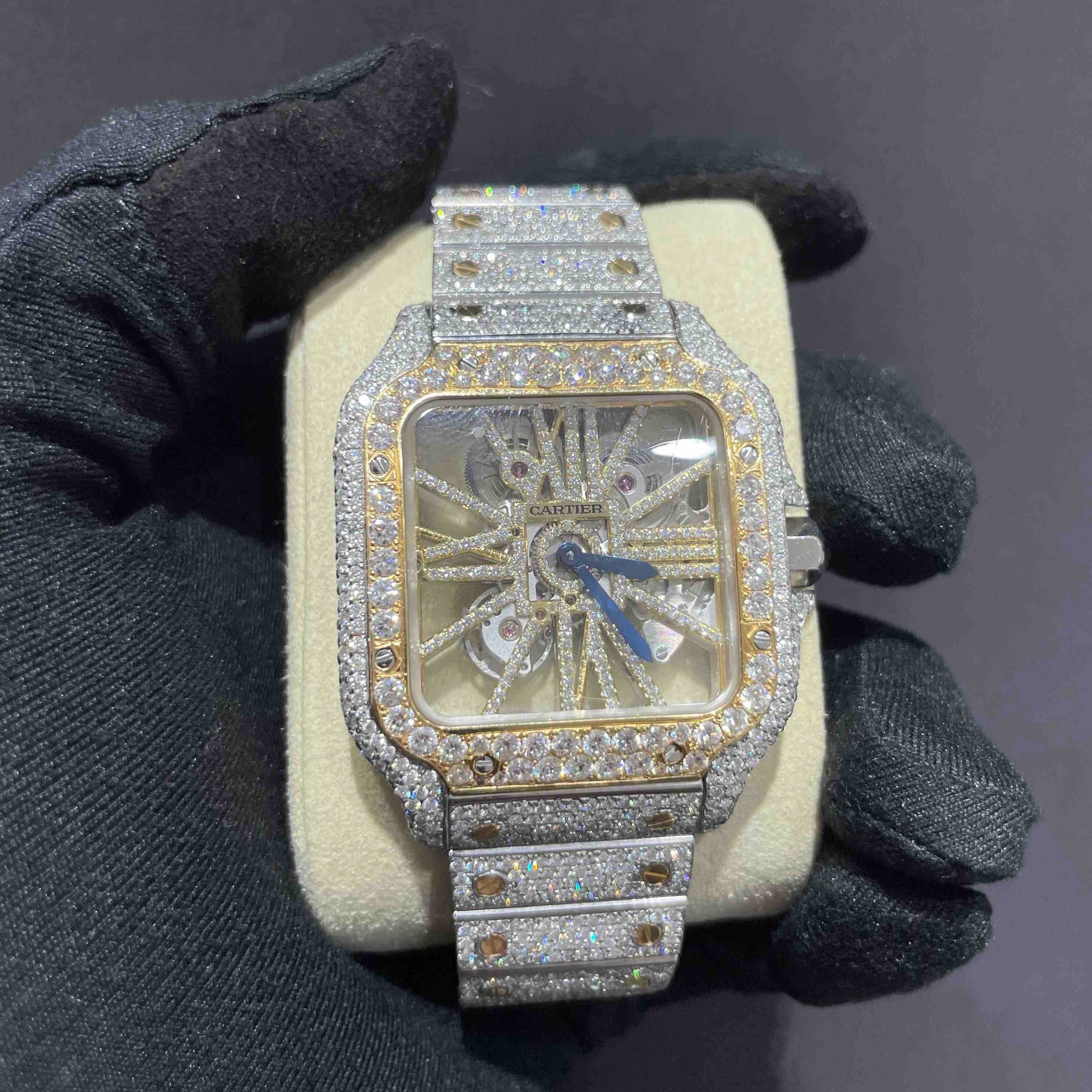 Skeleton Cartier Bust Down Watch