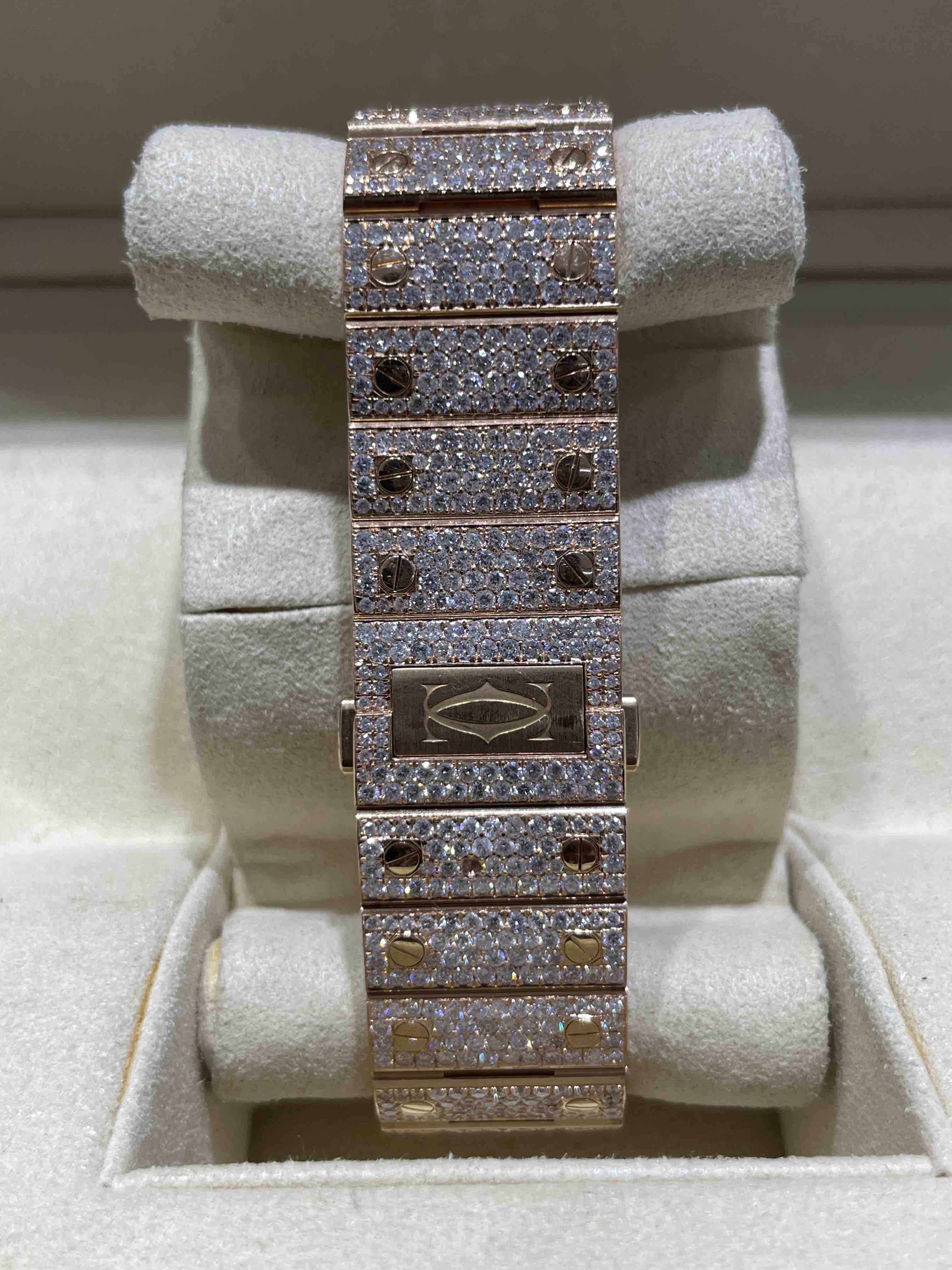 Iced Out Cartier Santos