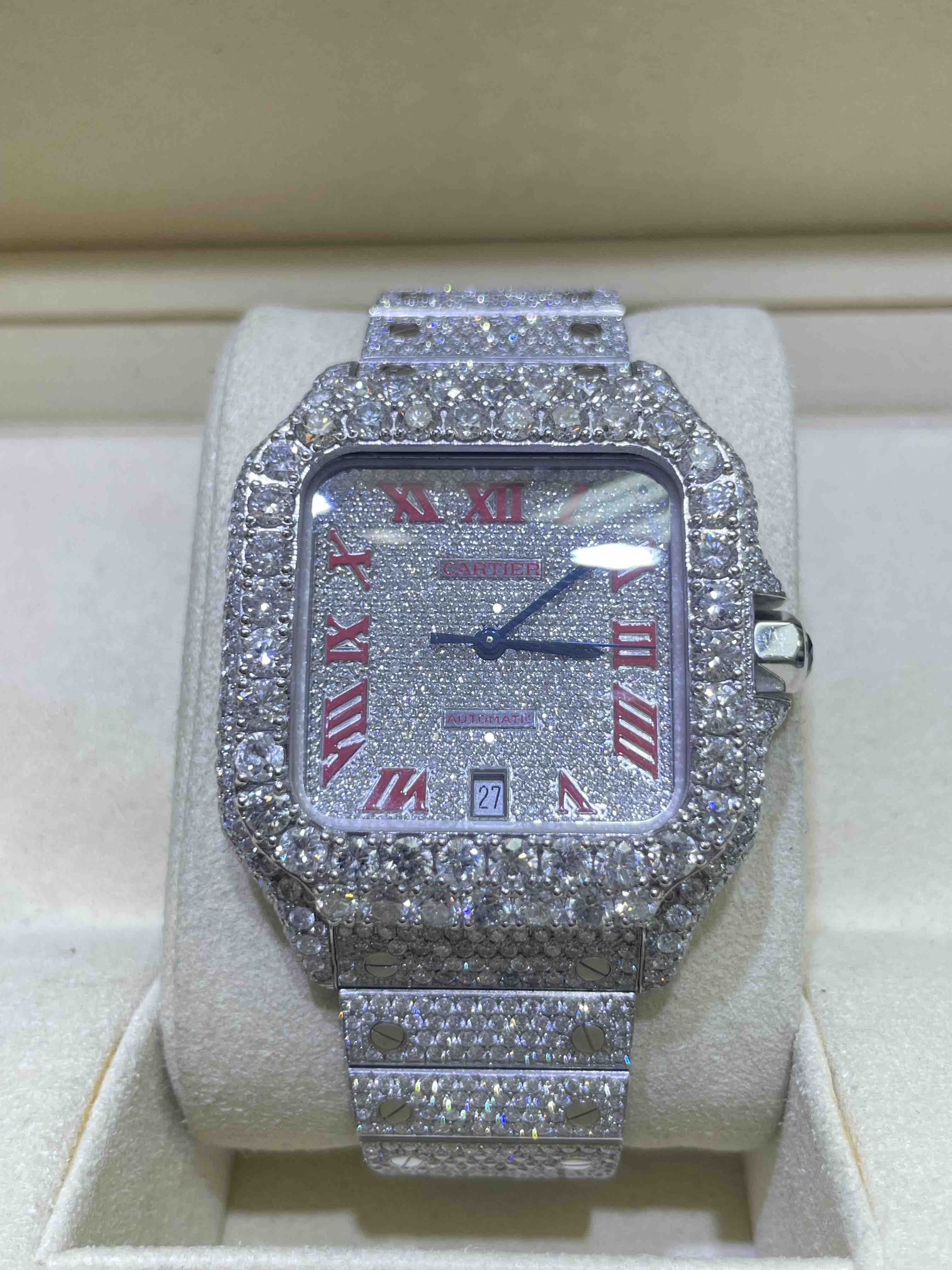 bust down cartier watch