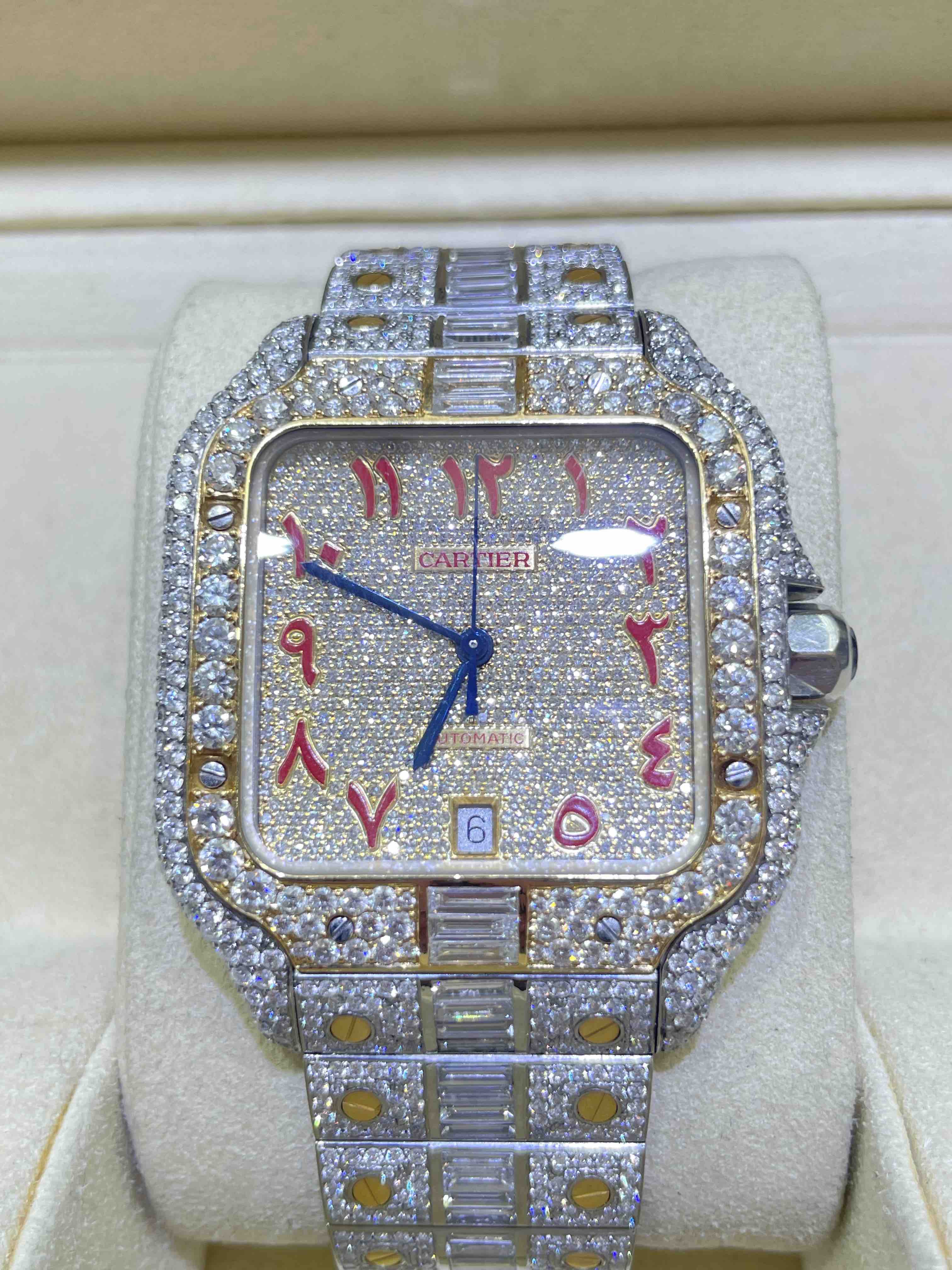 bust down cartier watch