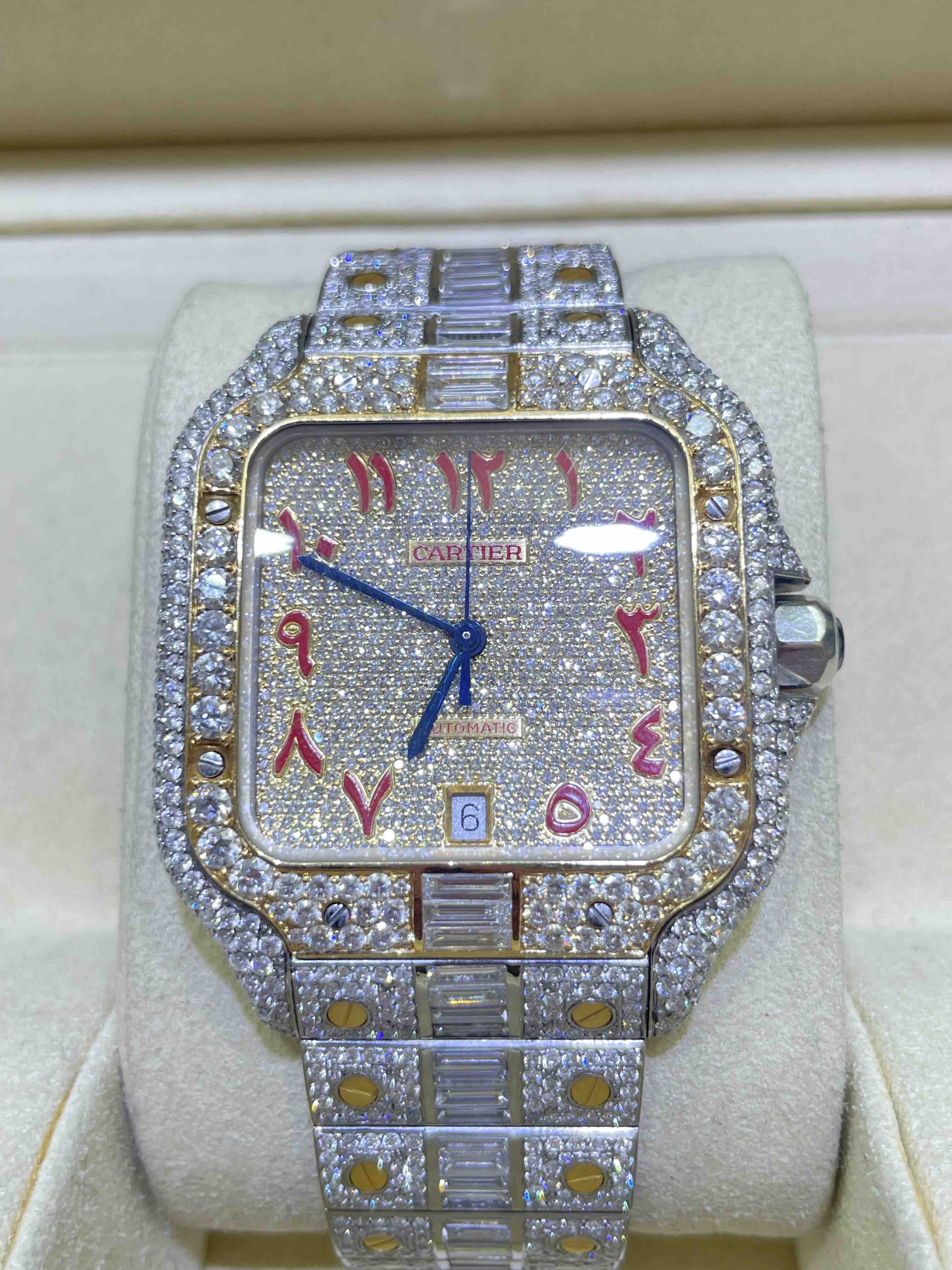bust down cartier watch