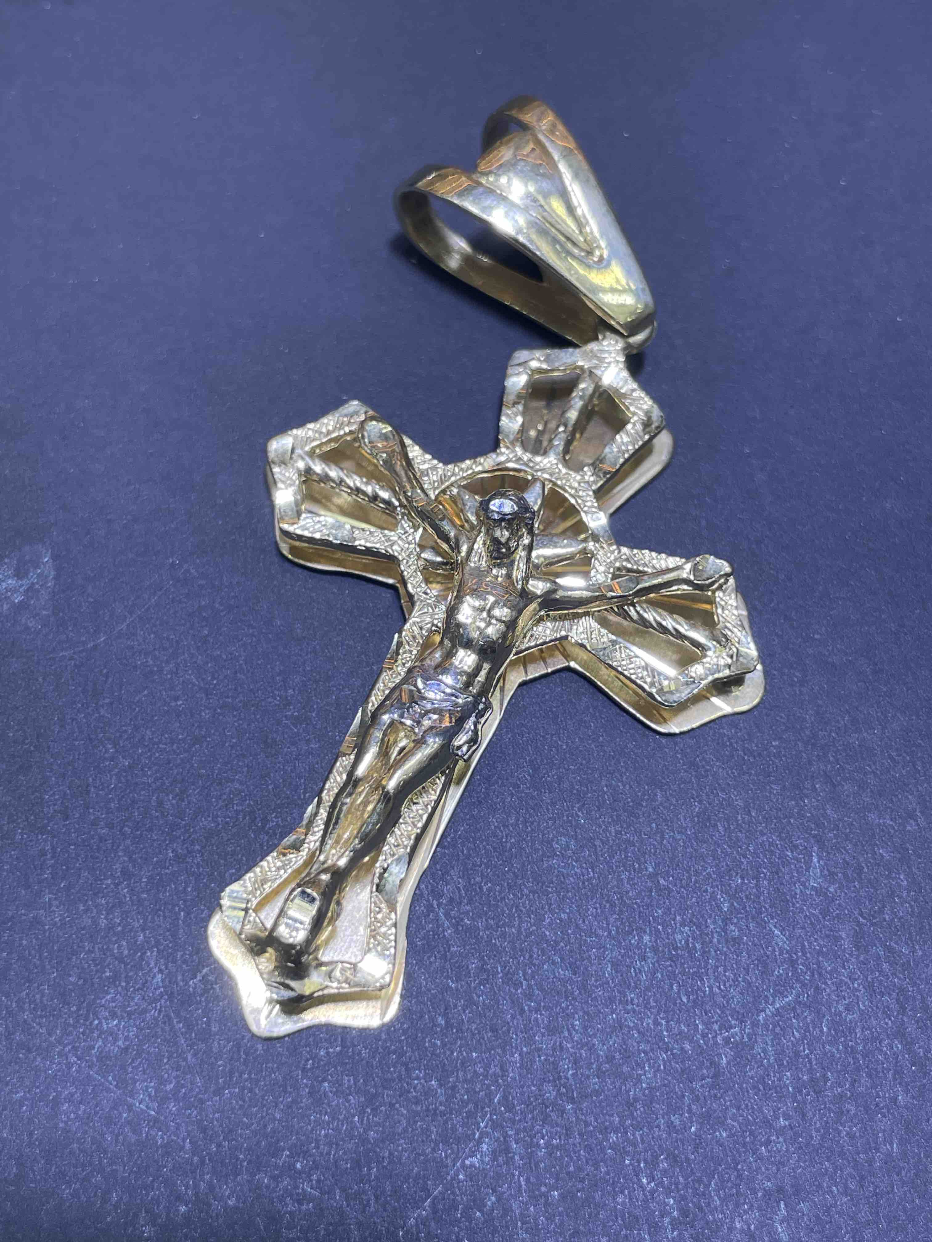 Jesus Cross Pendant Gold