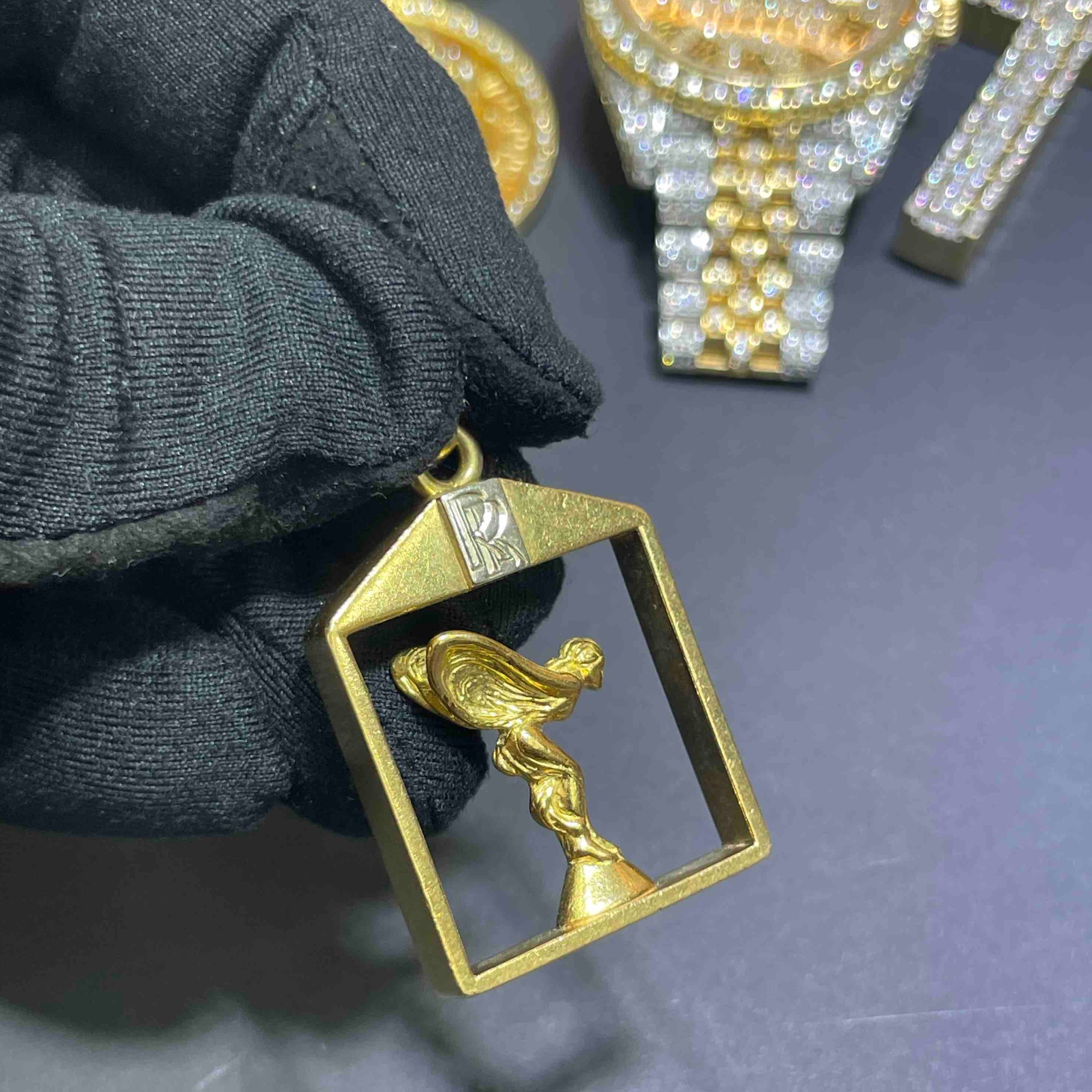 Rolls Royce Gold Pendant