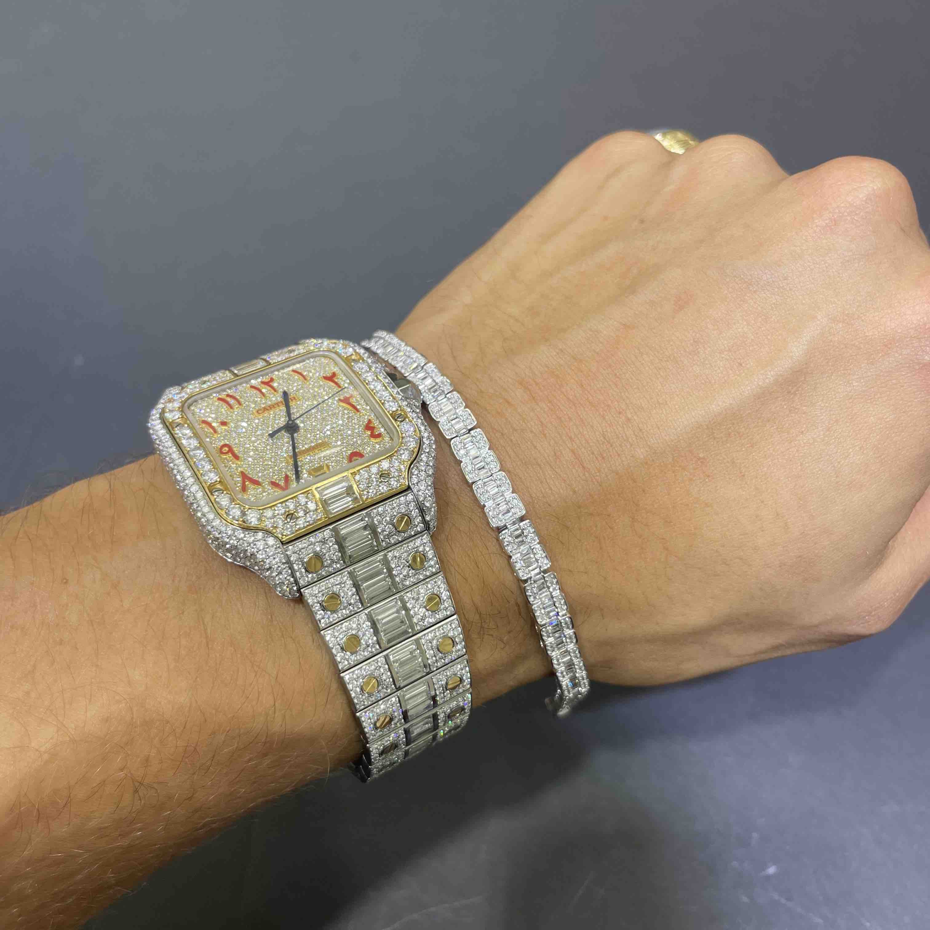 Baguette Bracelet Iced Out