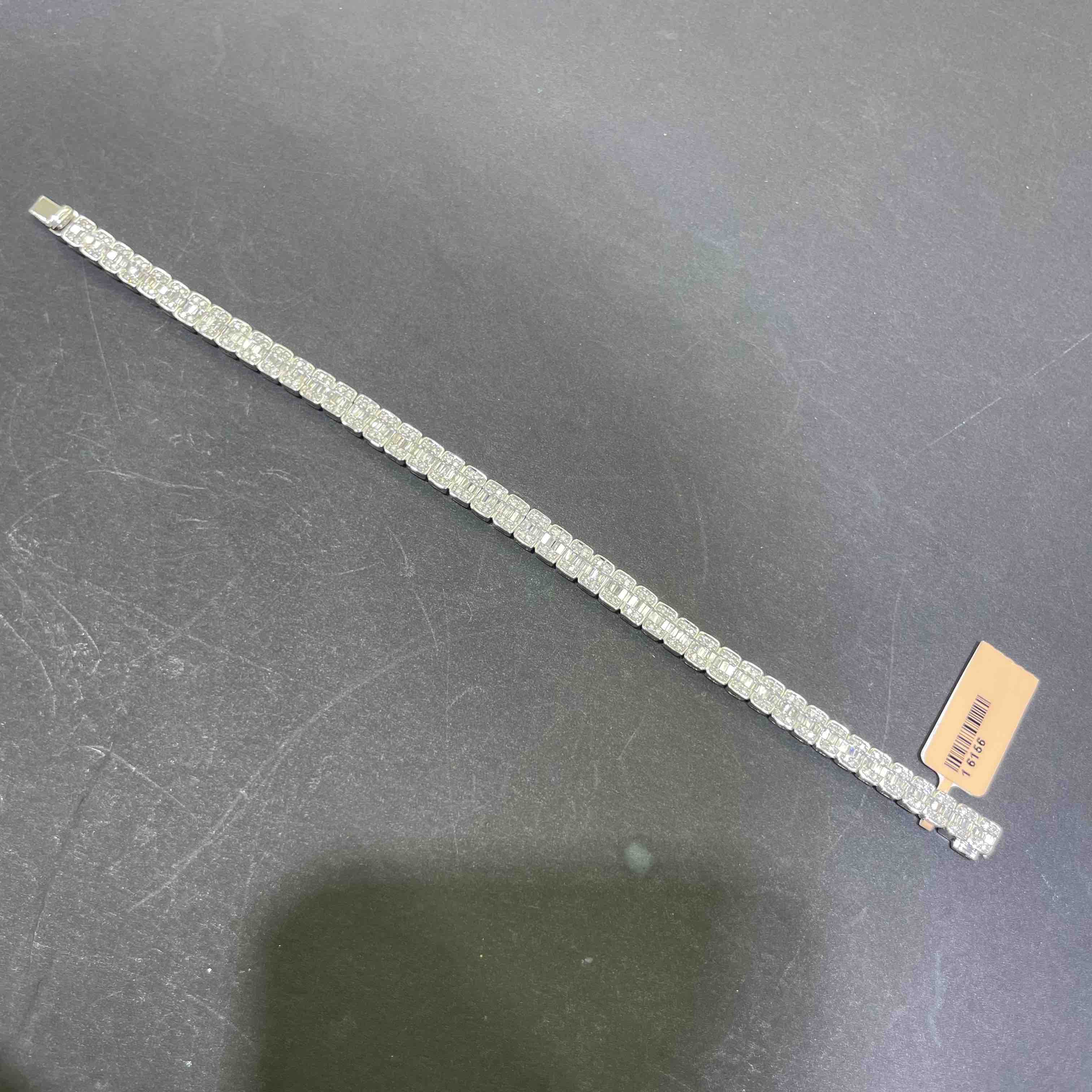 Baguette Bracelet Iced Out