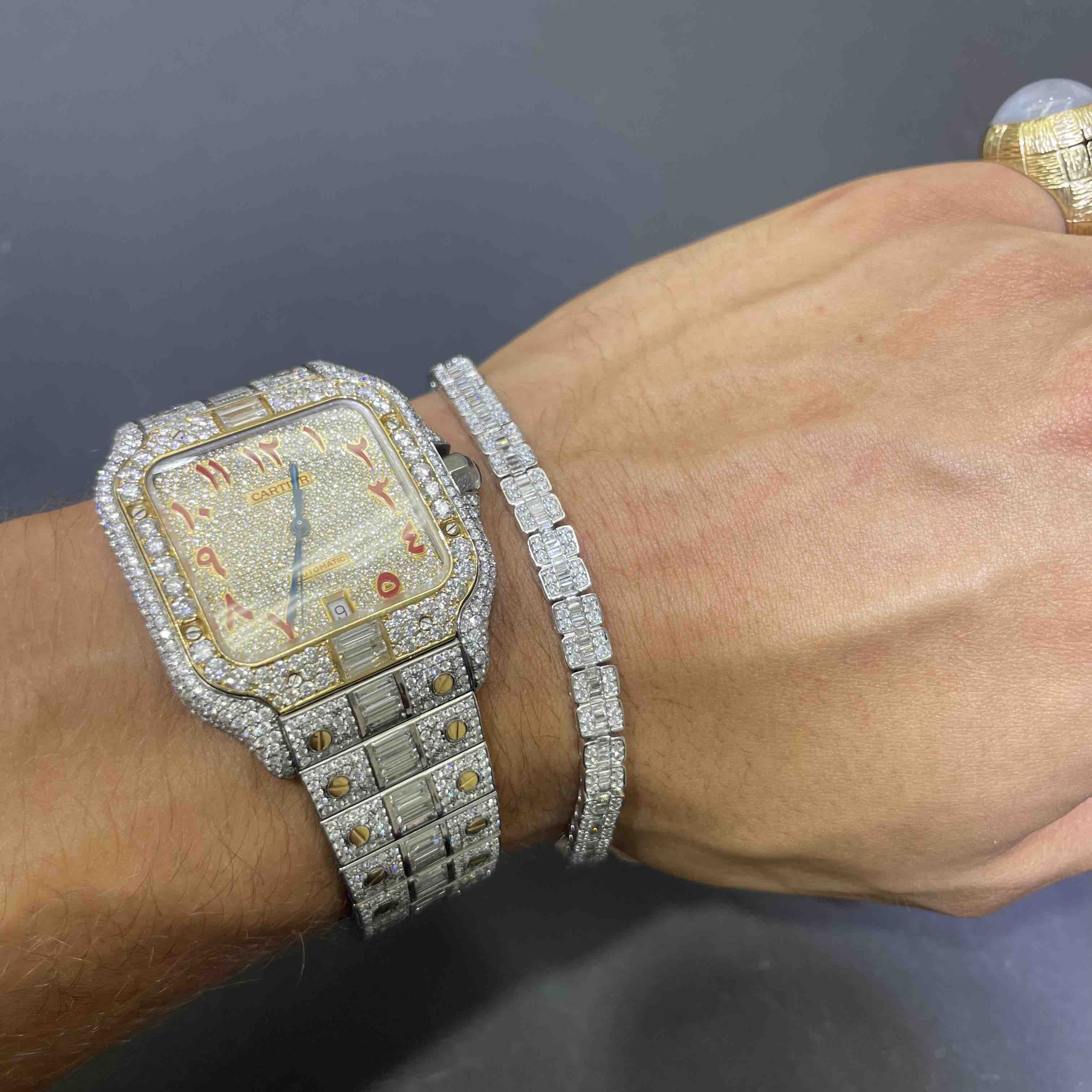 Baguette Bracelet Iced Out