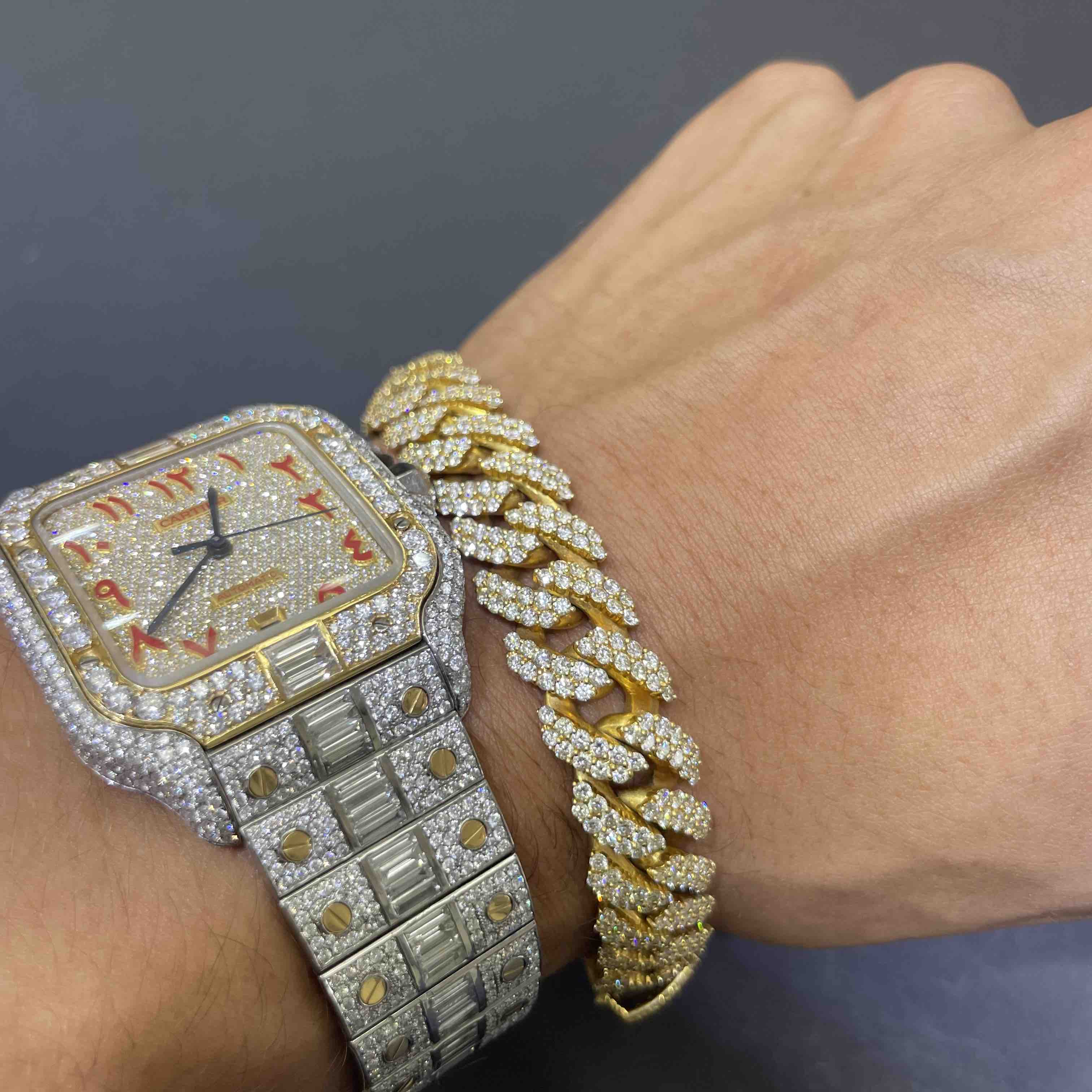Iced Out Cuban Link Bracelet