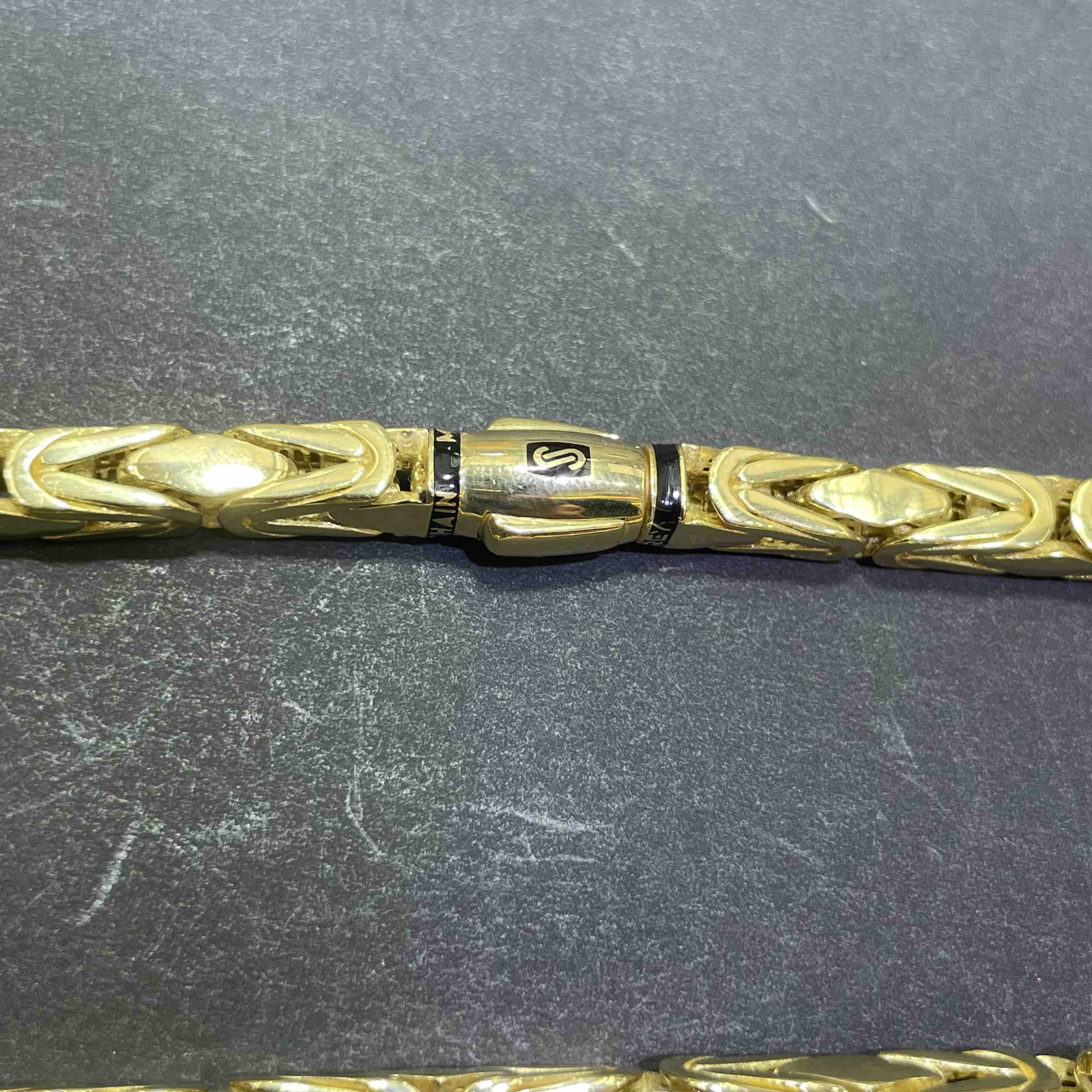 10k Monaco Byzantine Chain BRAND NEW 22 Inches