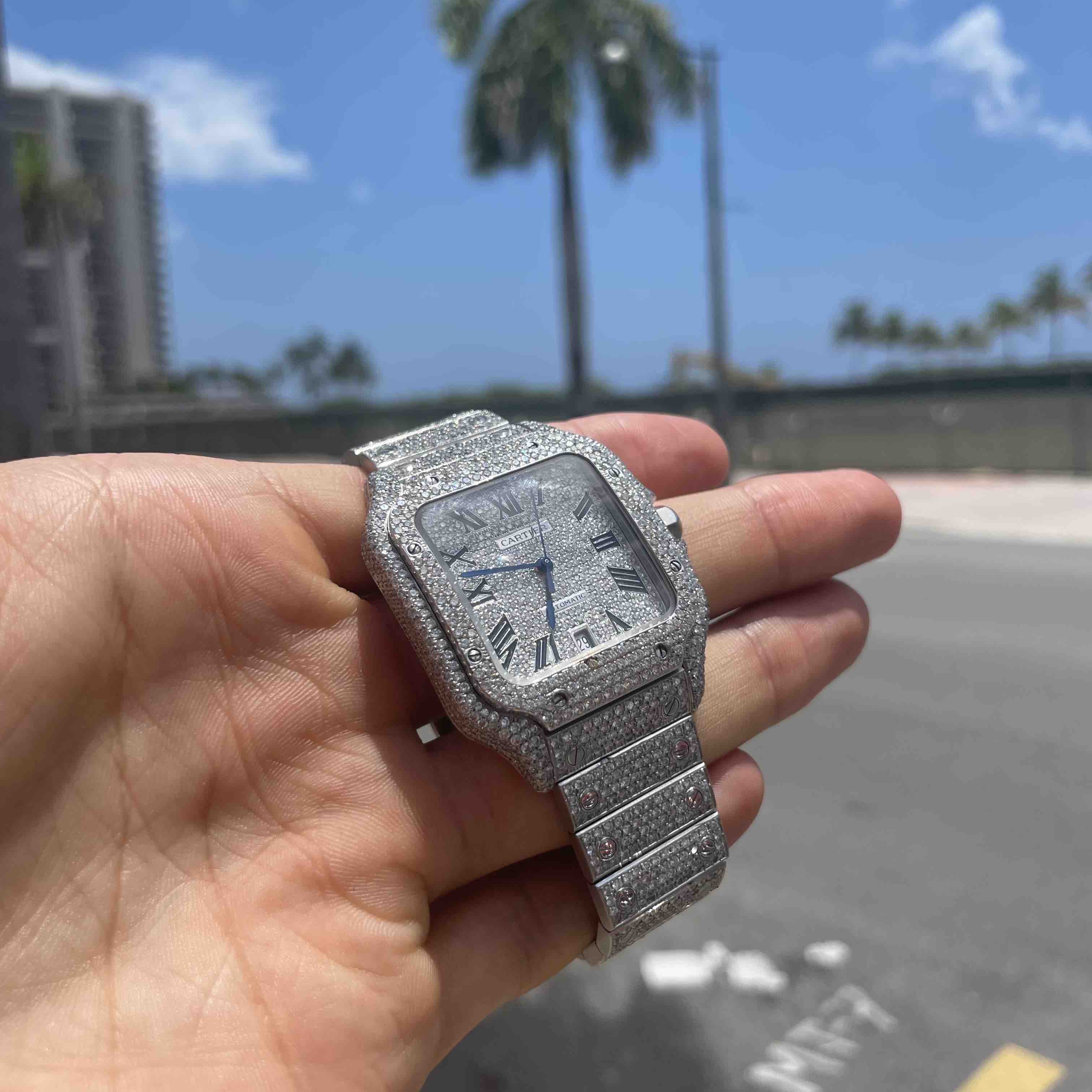 Bust Down Cartier Watch
