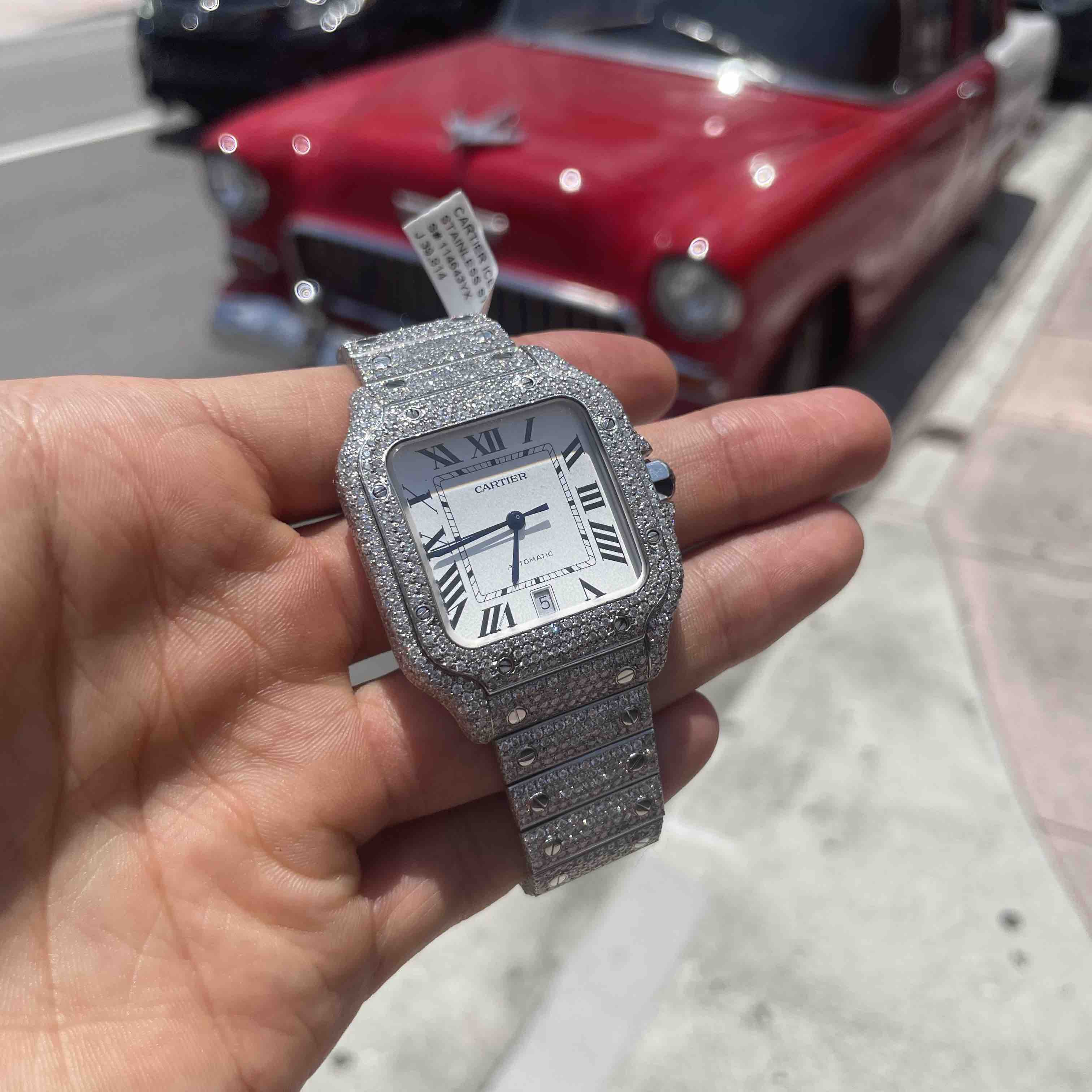 bust down cartier watch