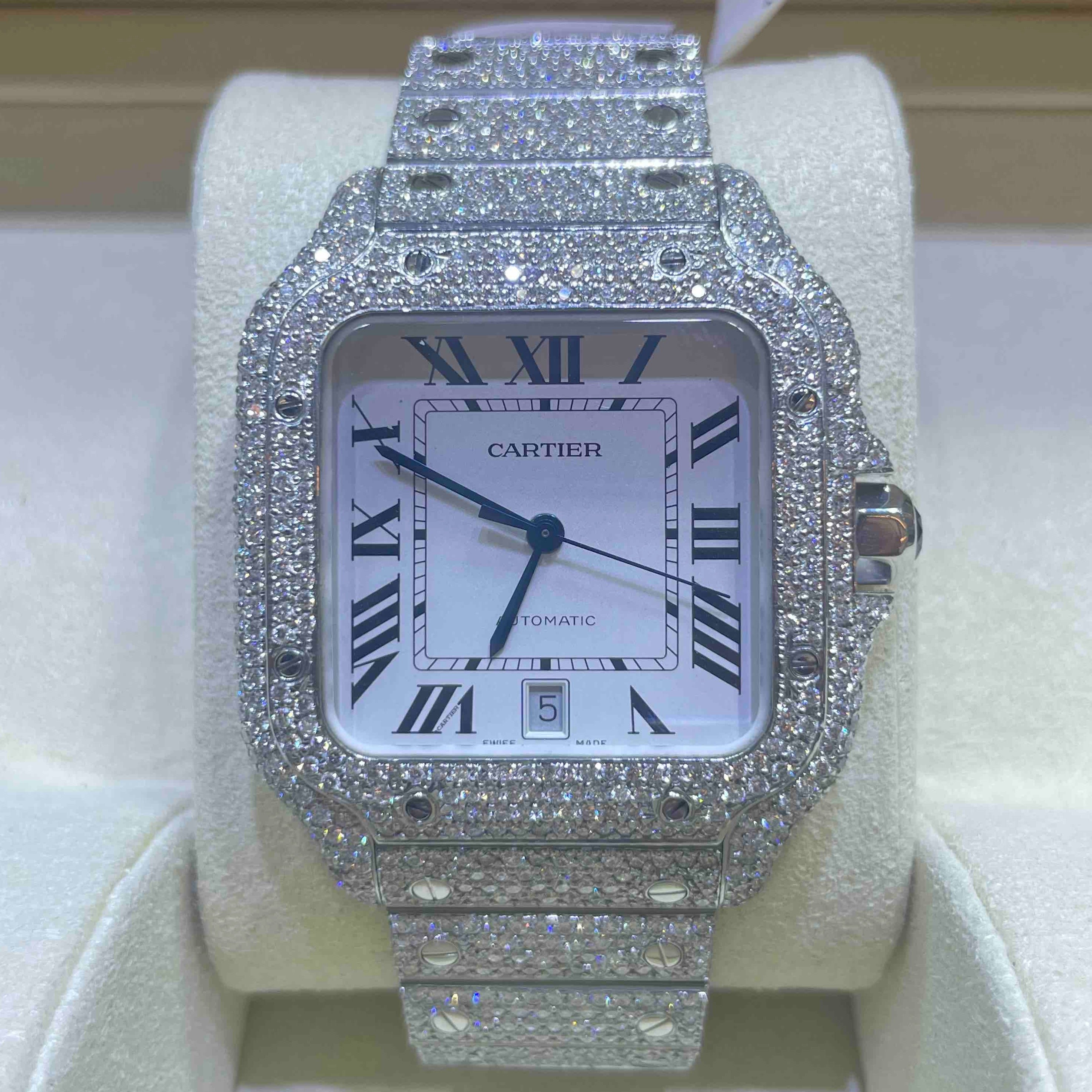 bust down cartier santos