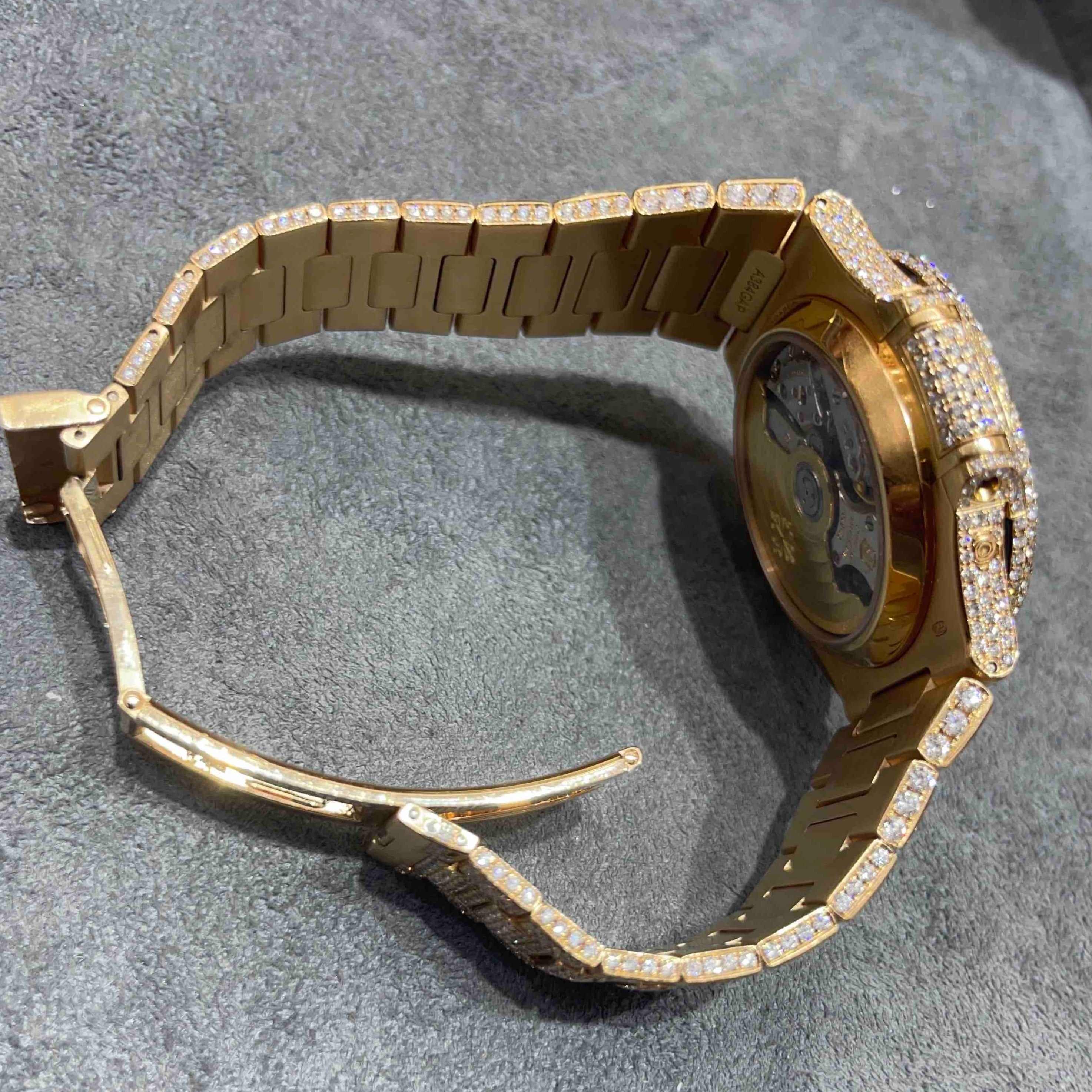 Iced Out 41mm Patek Philippe Nautilus
