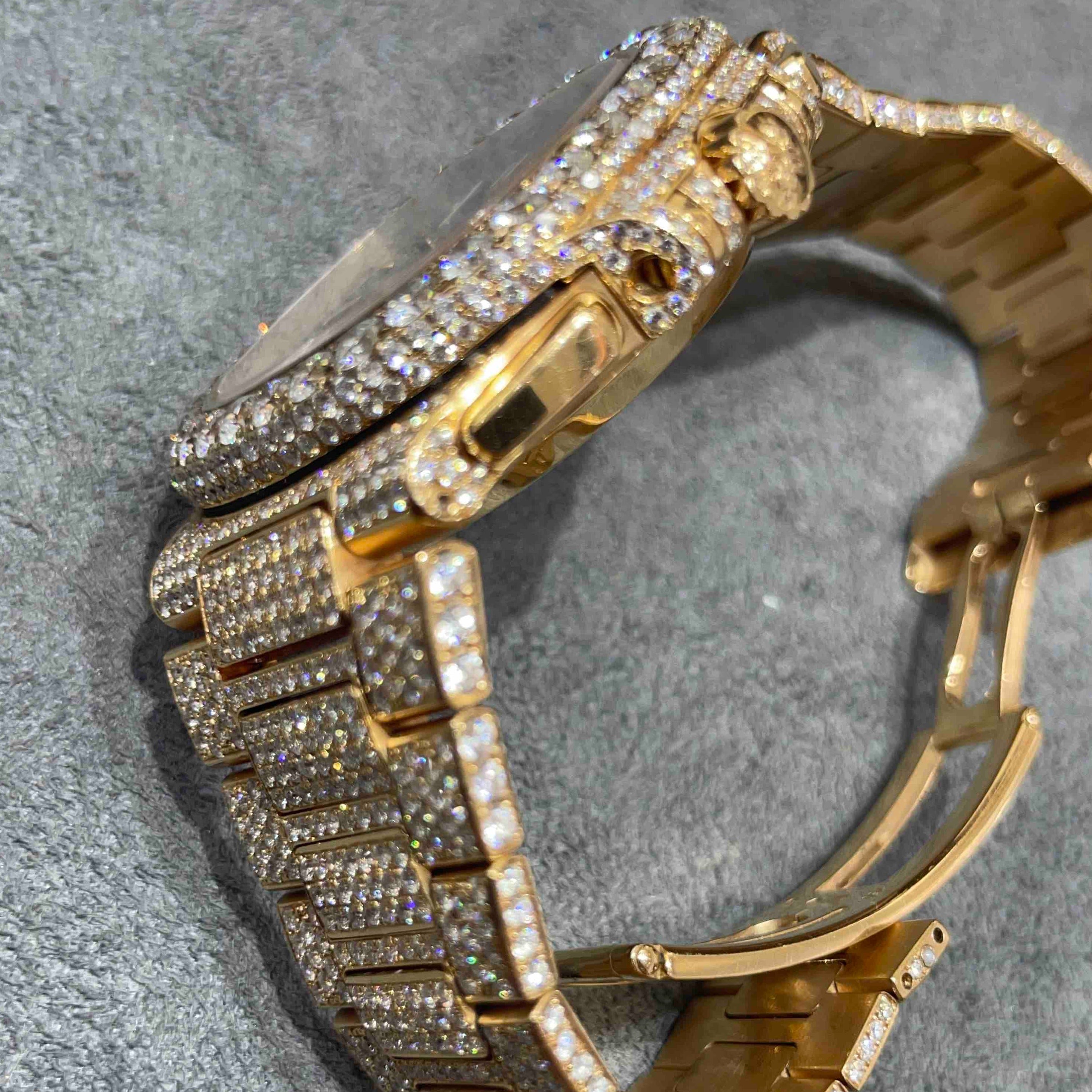 Iced Out 41mm Patek Philippe Nautilus