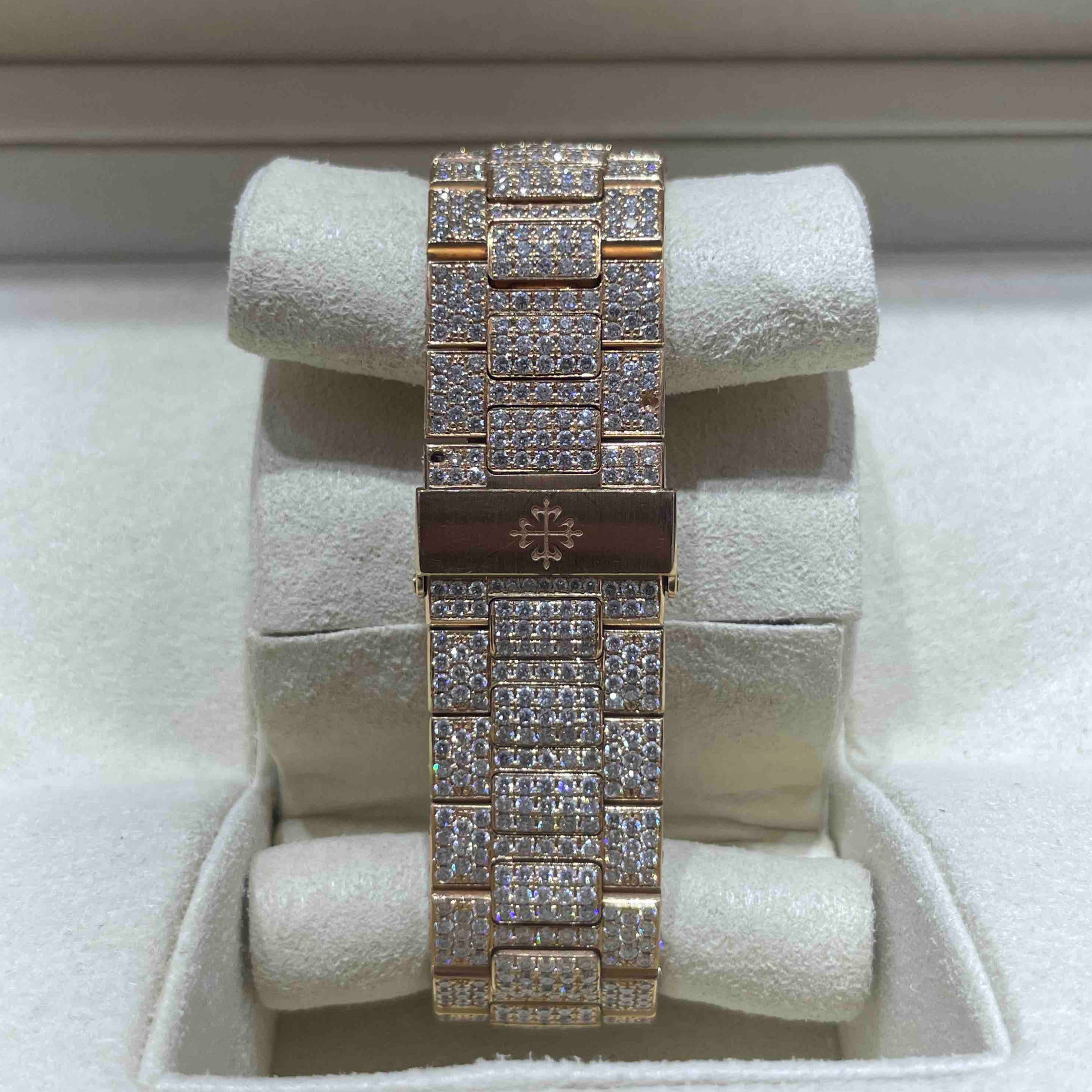 Iced Out 41mm Patek Philippe Nautilus