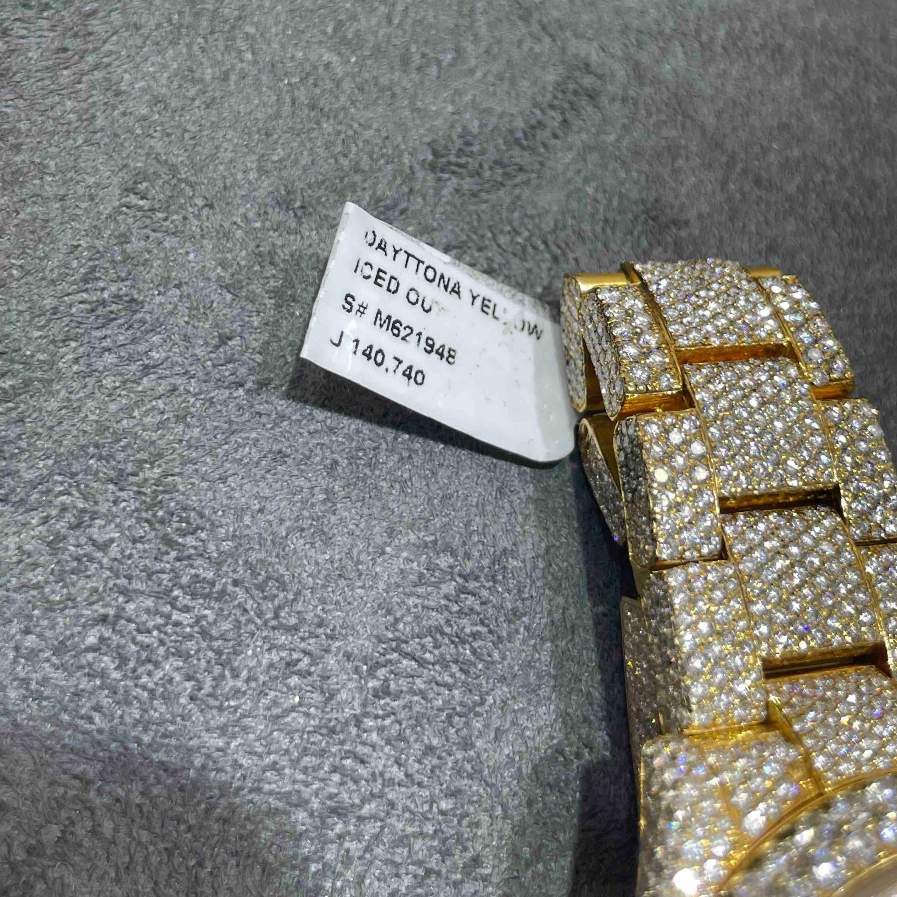 40MM Yellow Rolex Daytona Iced Out - RDP Jewelry Miami