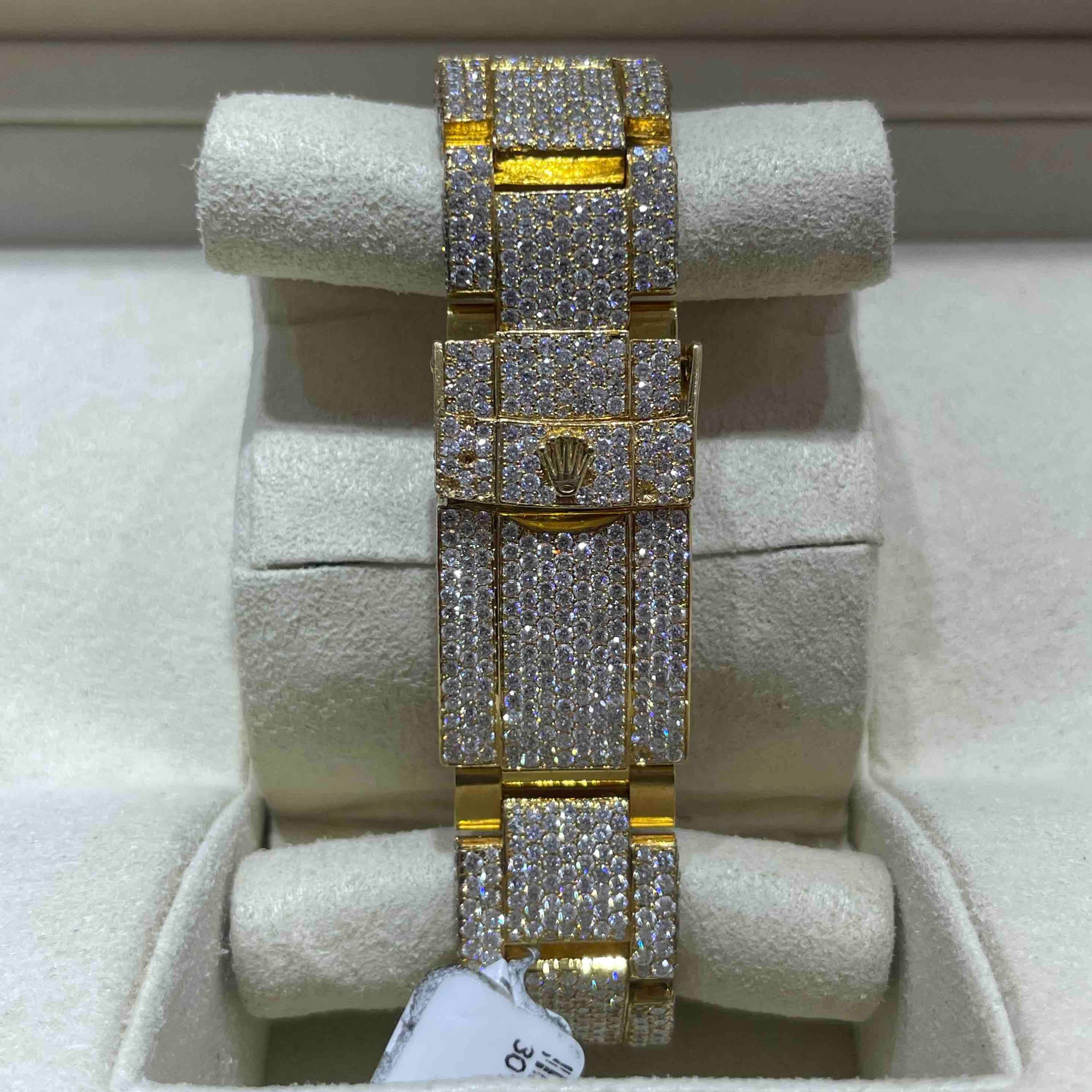 40MM Yellow Rolex Daytona Iced Out - RDP Jewelry Miami
