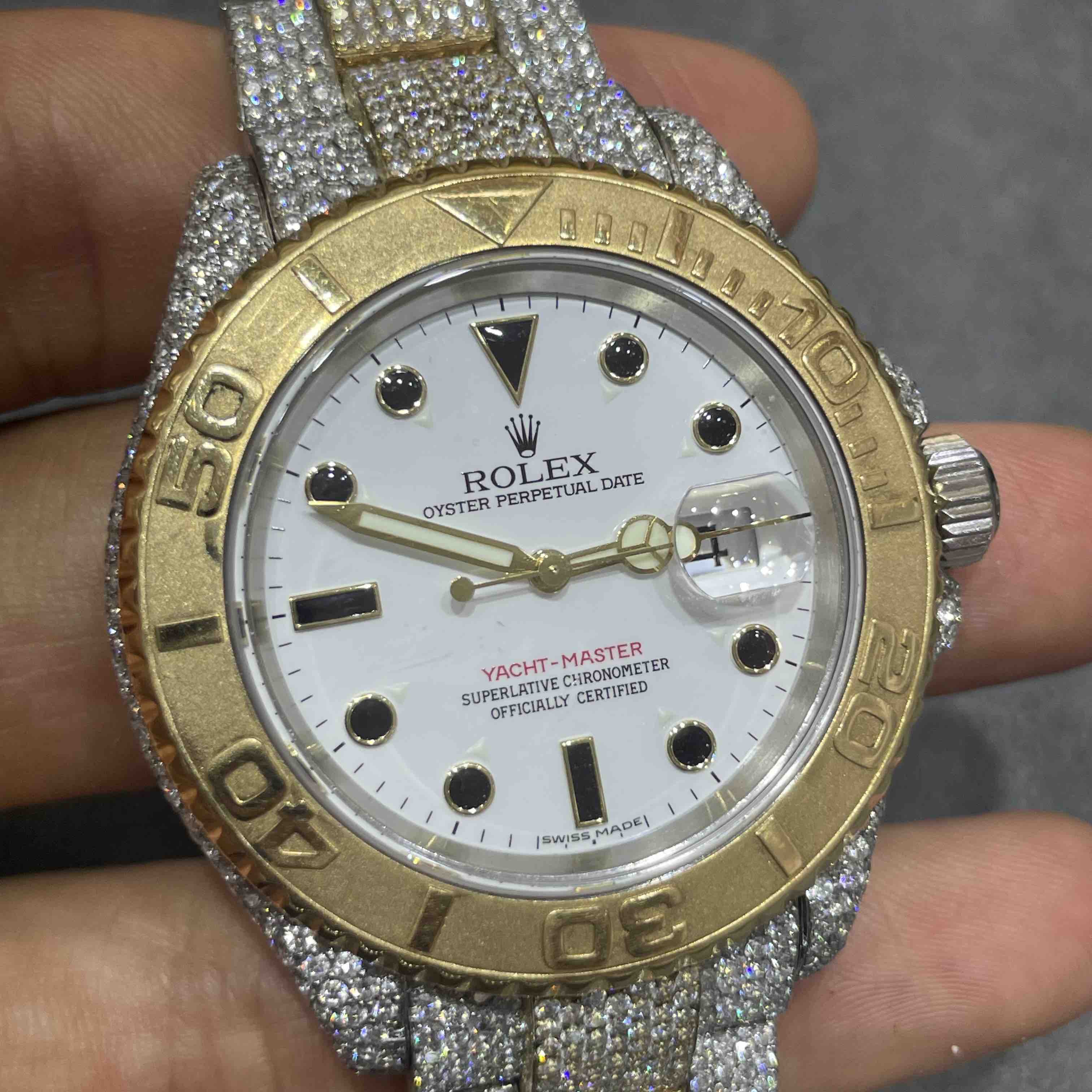 Iced Out 40mm ROLEX Two-Tone