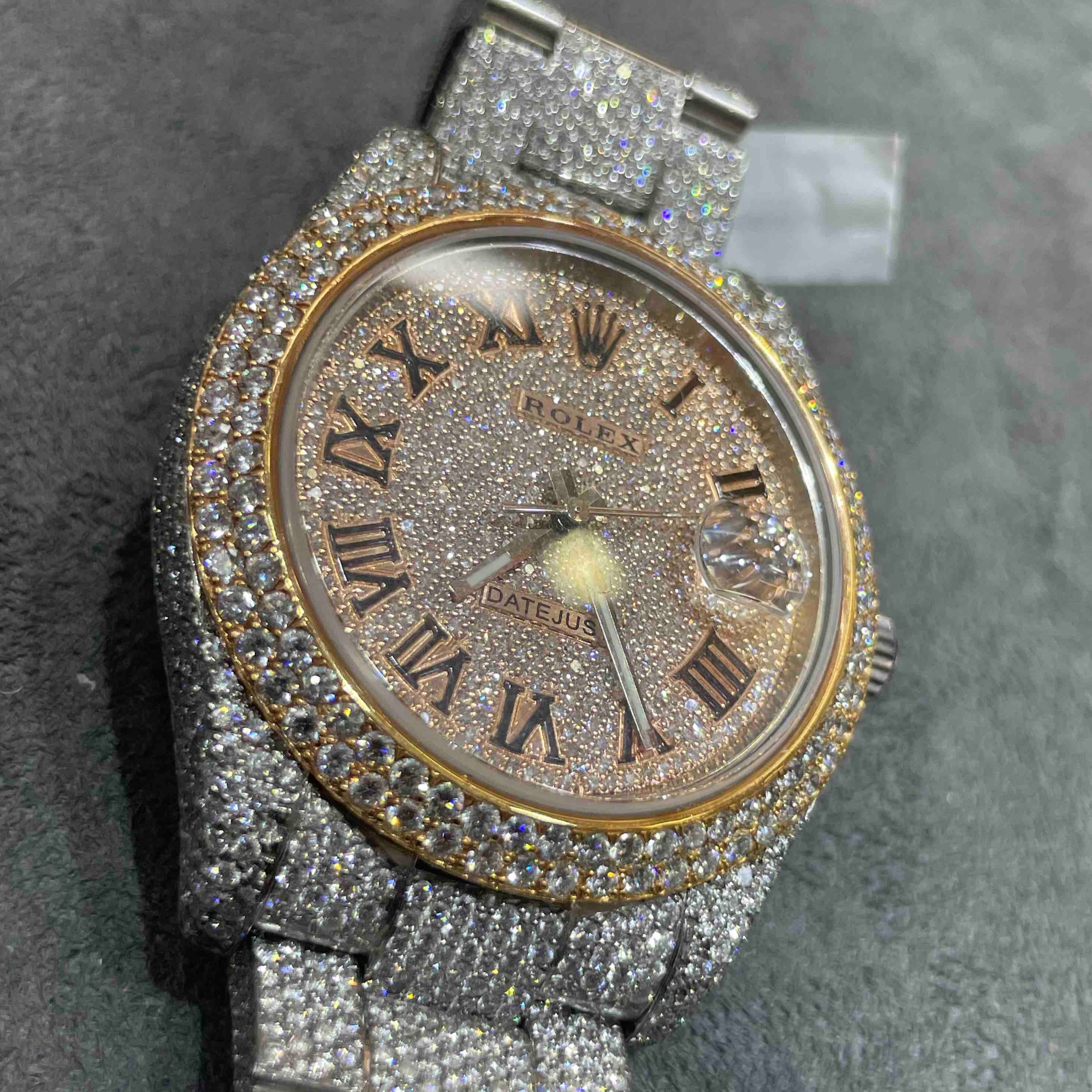 rolex iced out