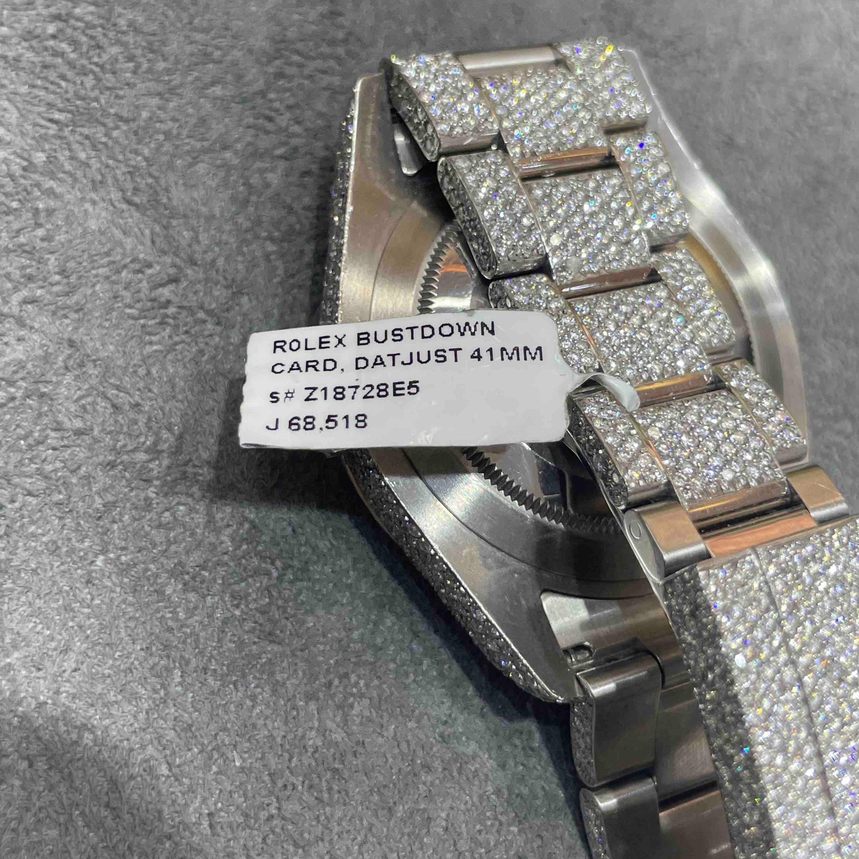 iced out rolex datejust