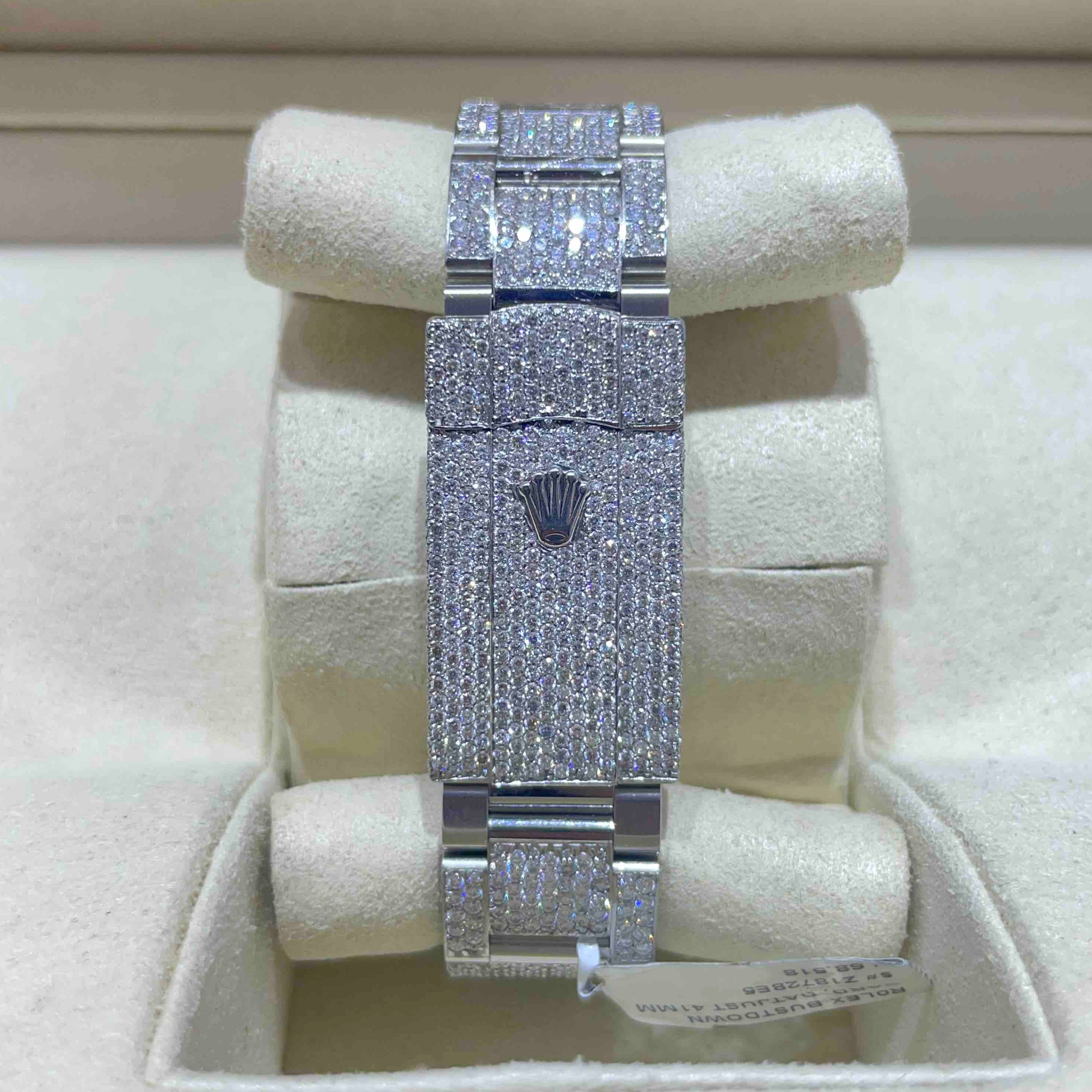 rolex iced out 41mm