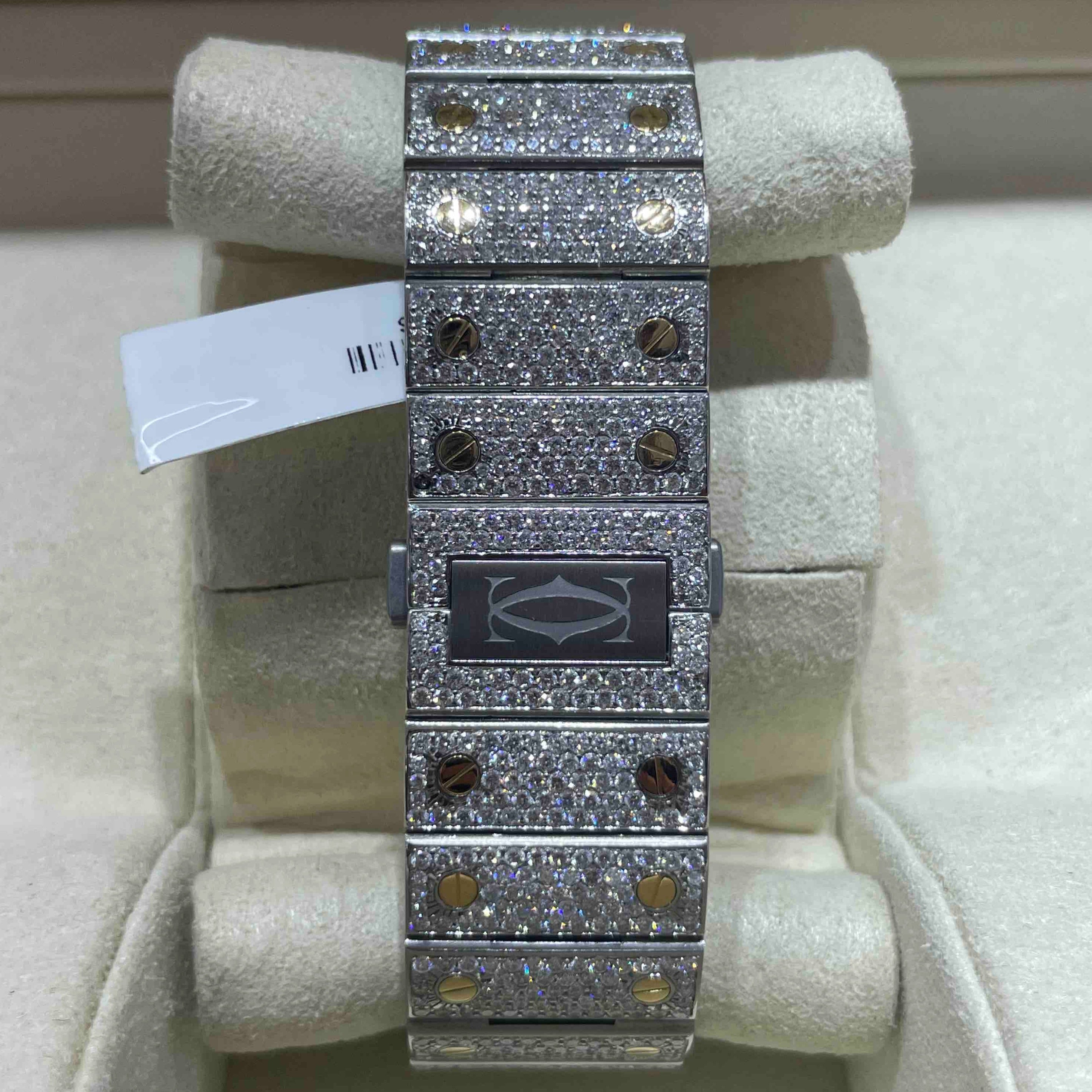 Iced Out Cartier Watch