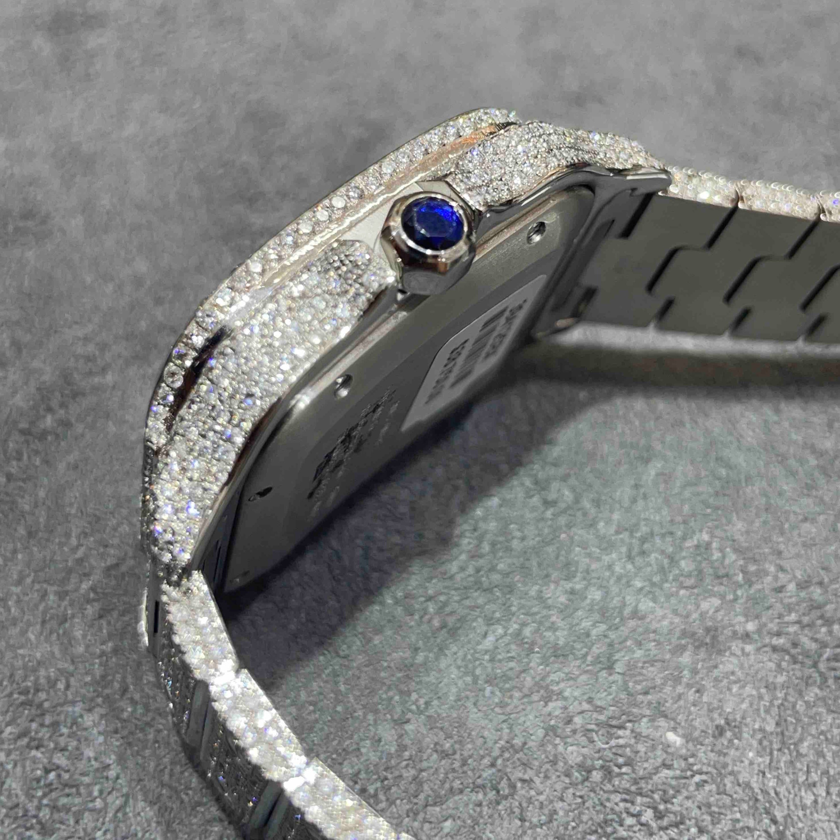 Iced Out Cartier Watch