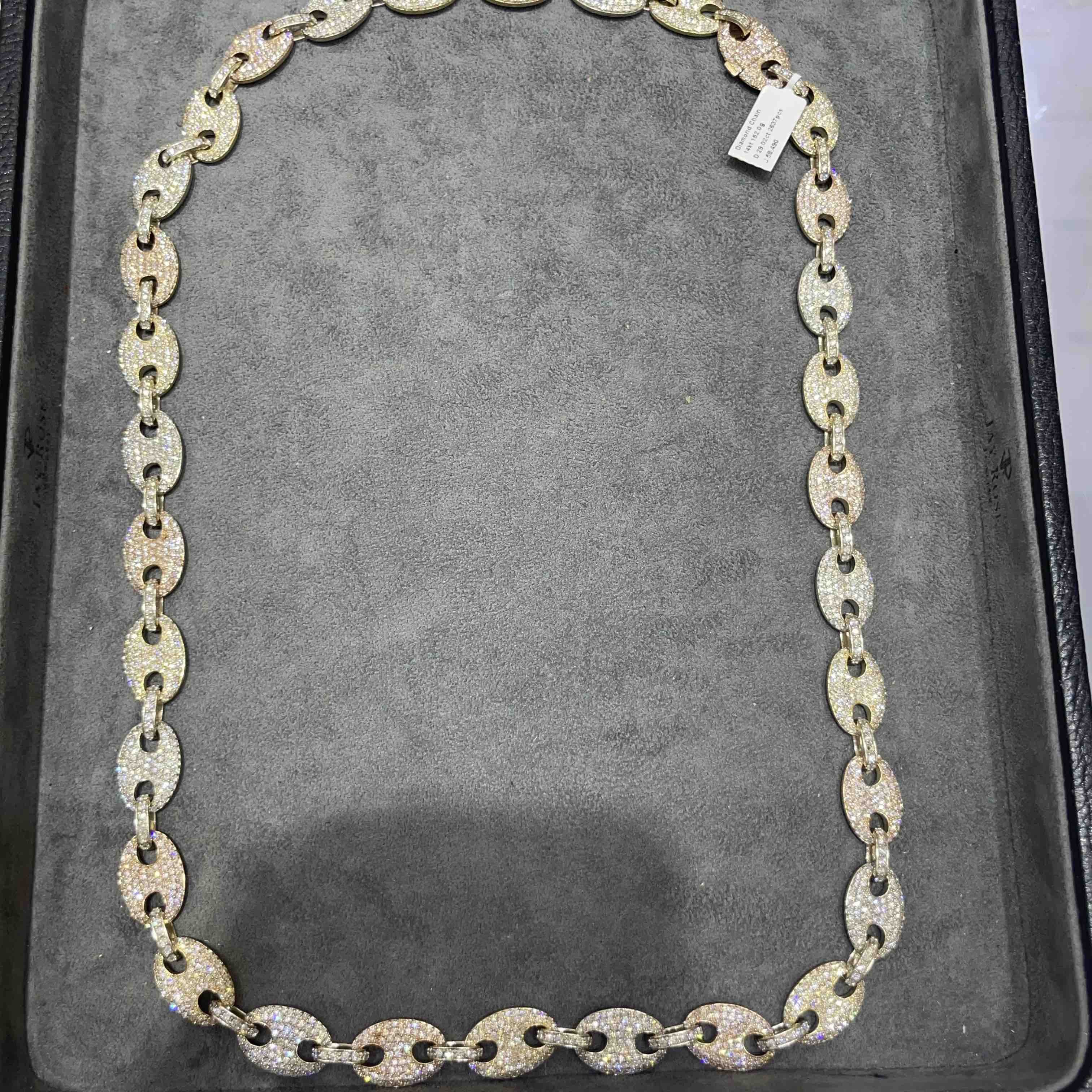 Gucci Link Chain Iced Bust Down