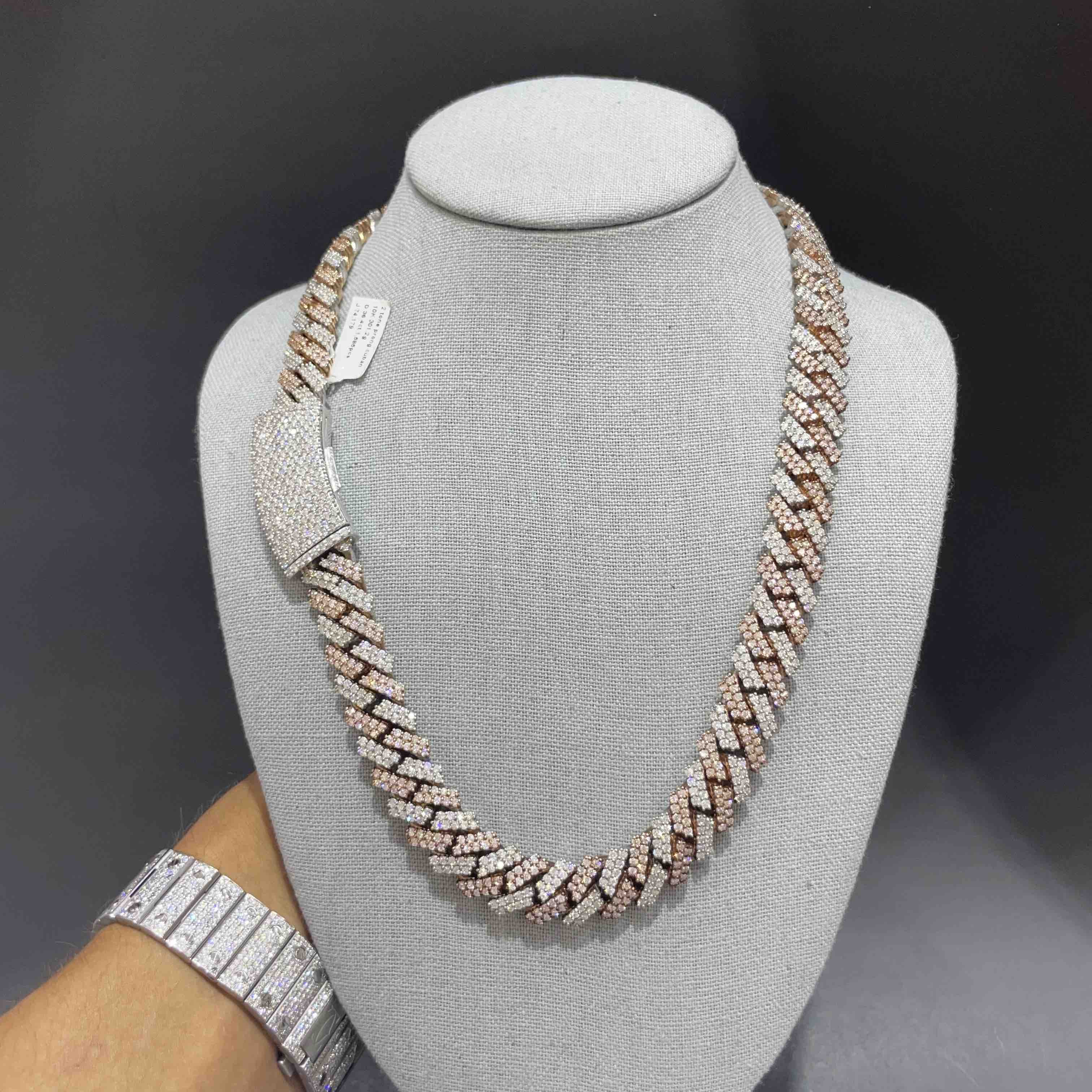 Bust Down Prong Cuban Chain