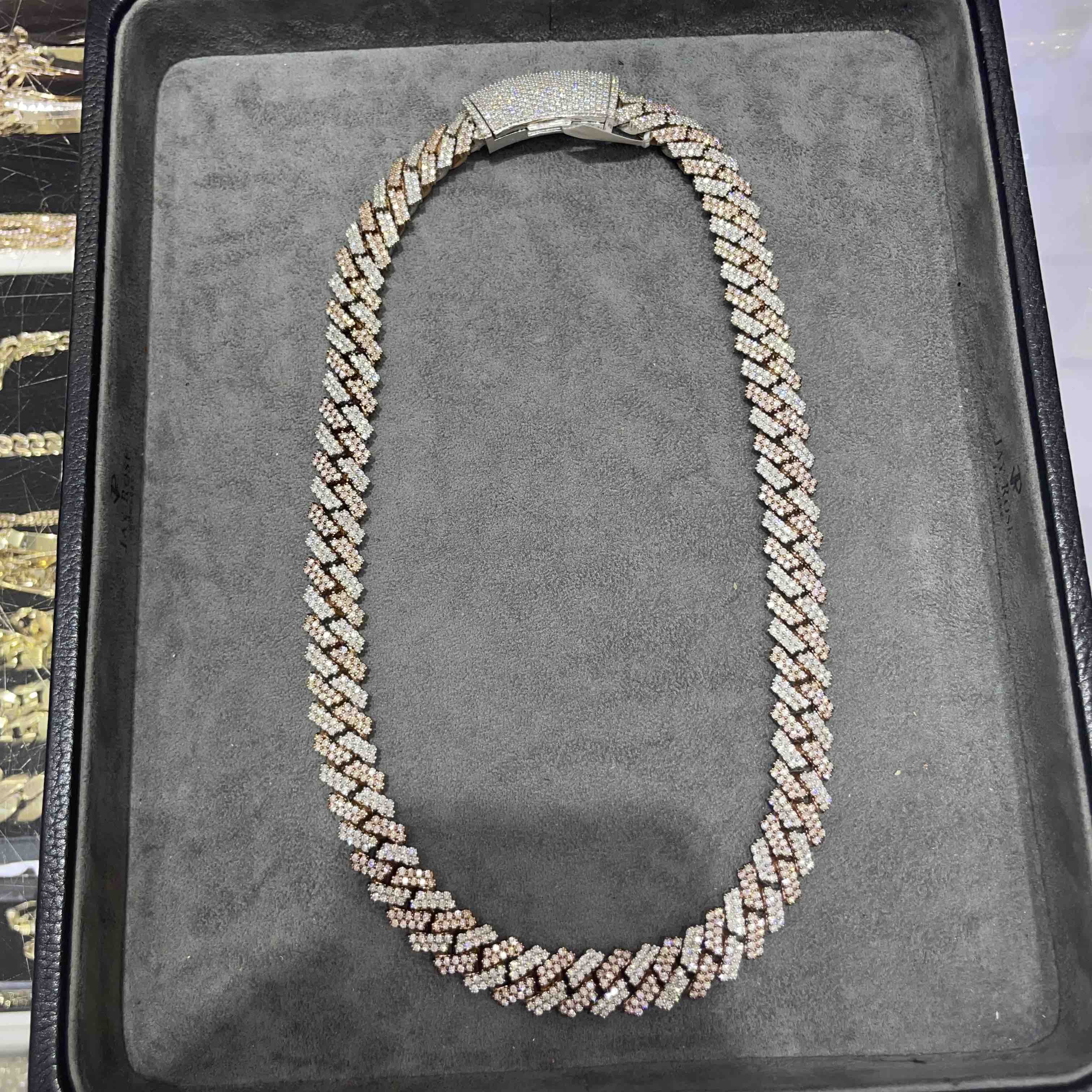 Bust Down Prong Cuban Chain