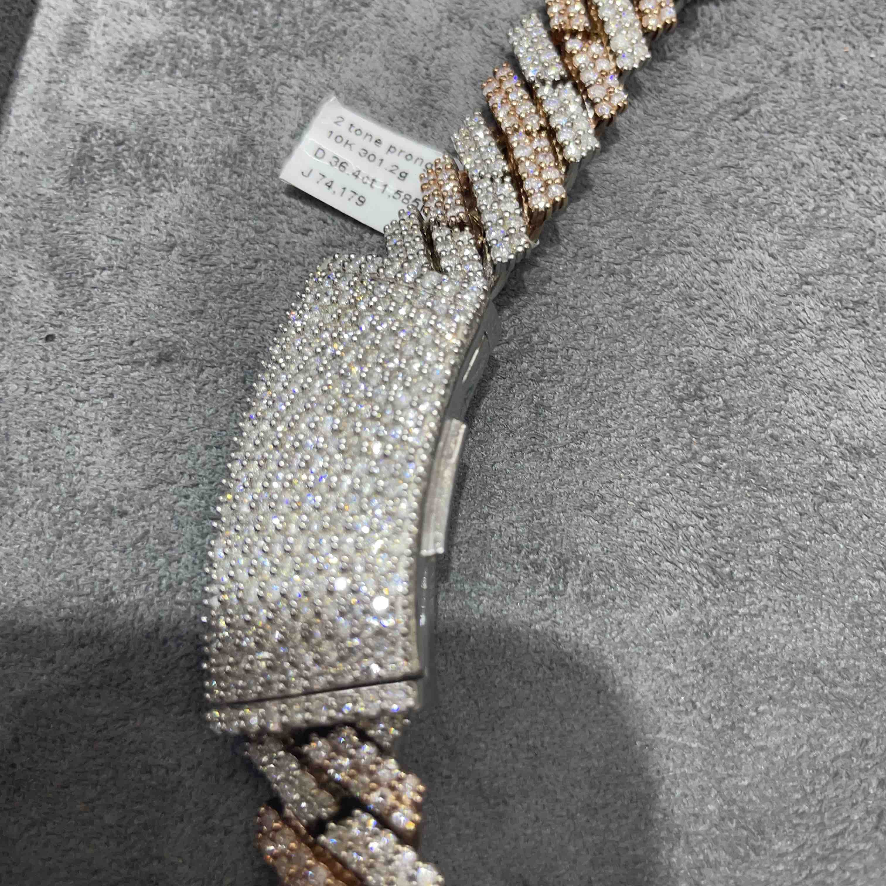 Bust Down Prong Cuban Chain