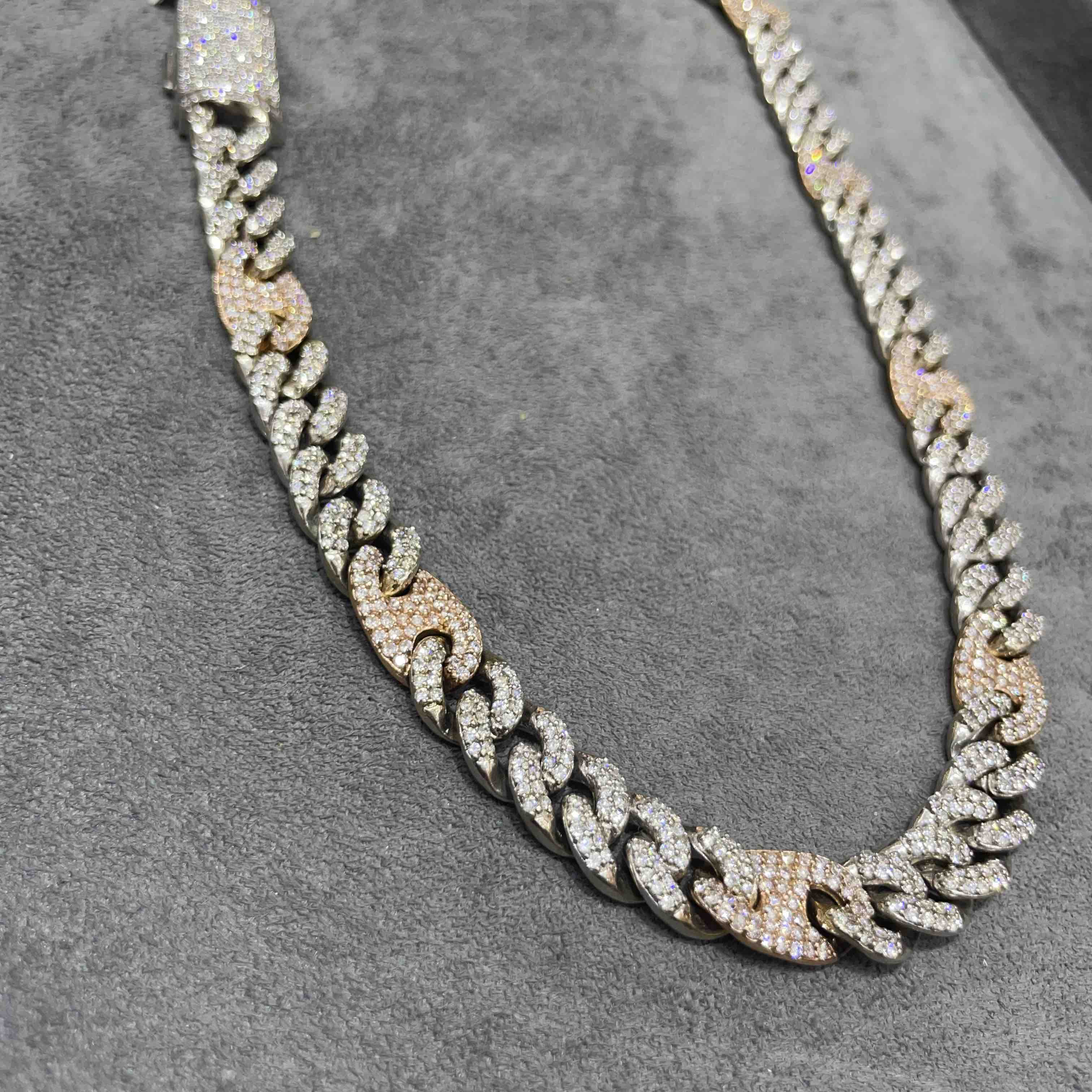 Bust Down Mariner Cuban Chain Rose 163 Grams