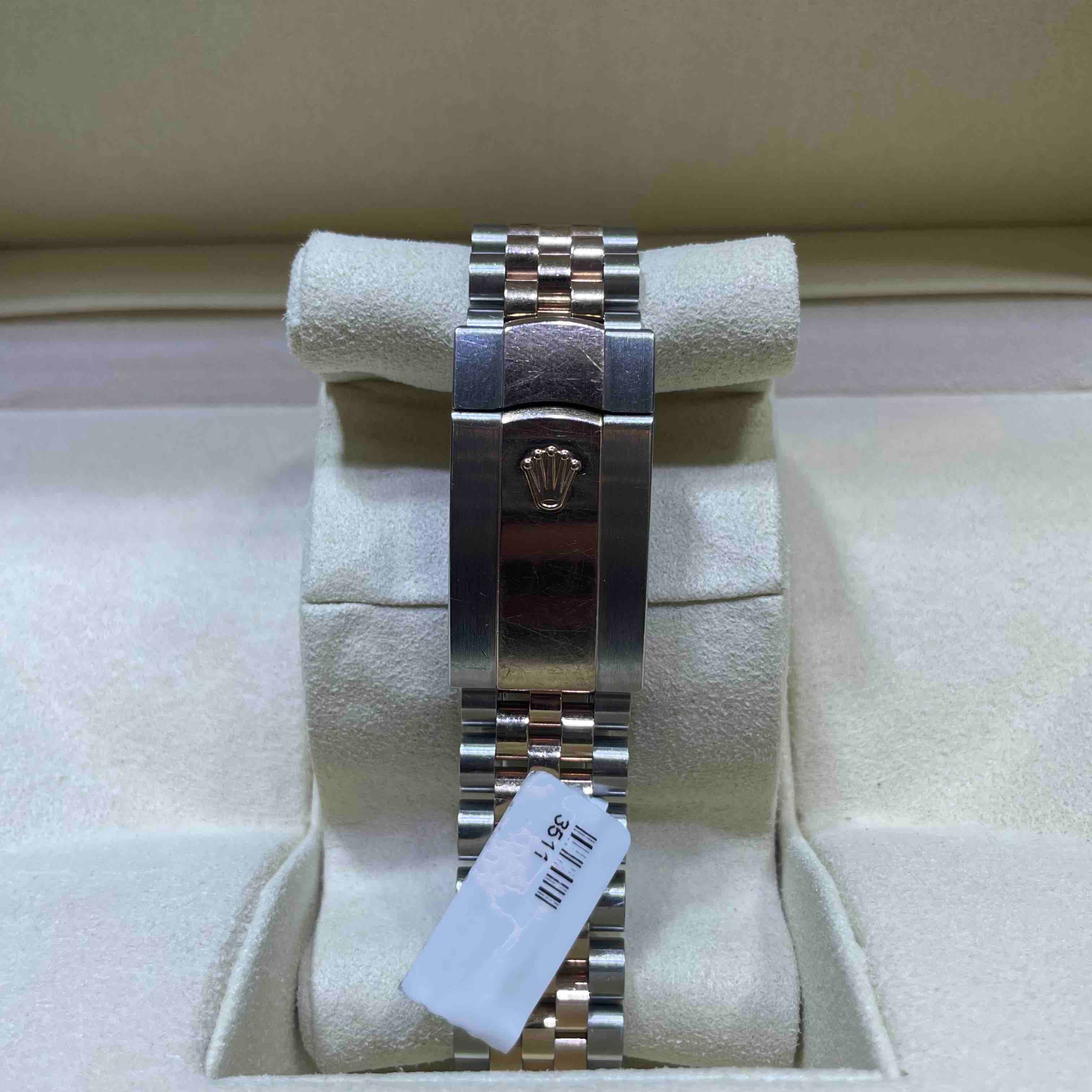 41mm Rolex Datejust Steel Everose Chocolate Diamond Dial BRAND NEW