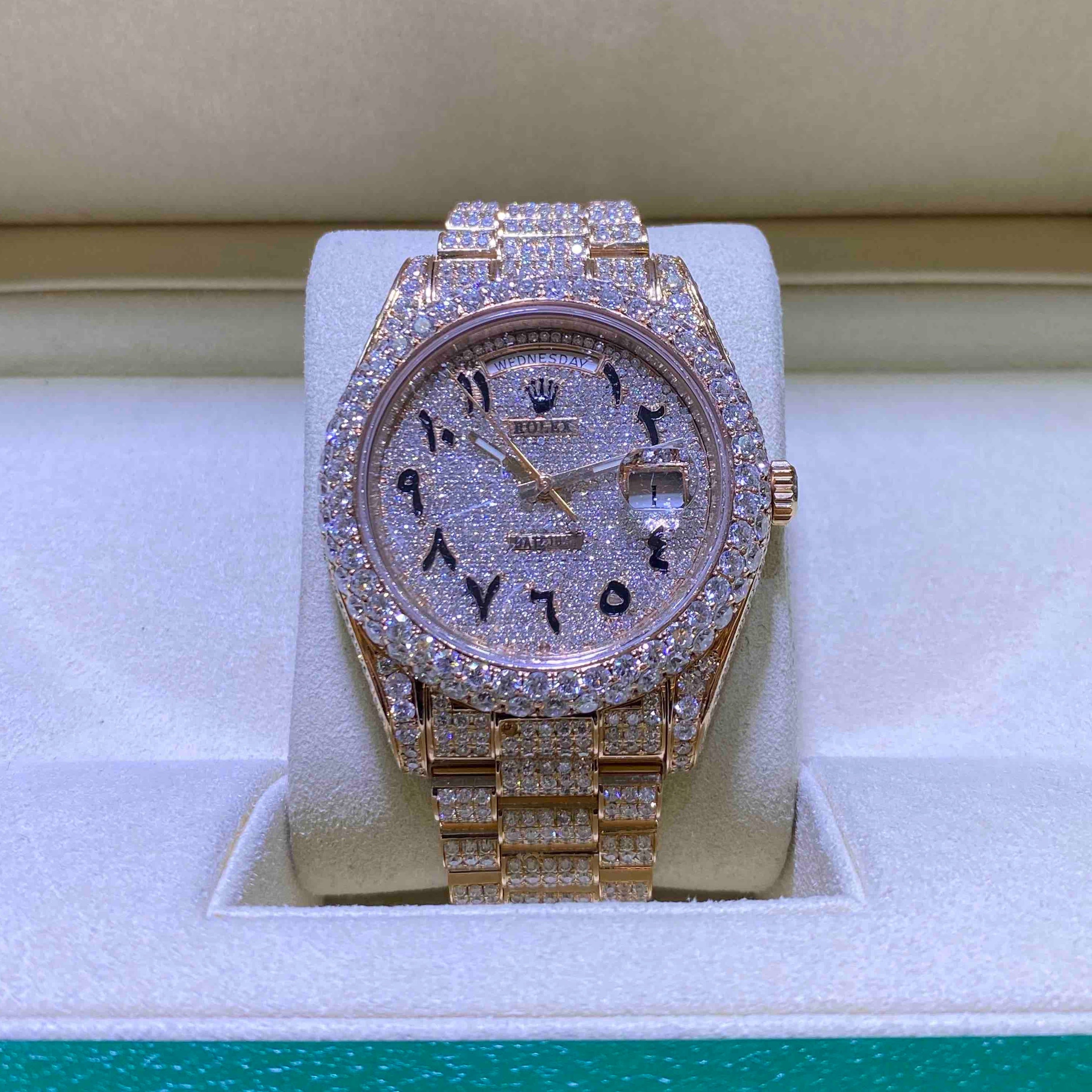 iced out rolex vvs