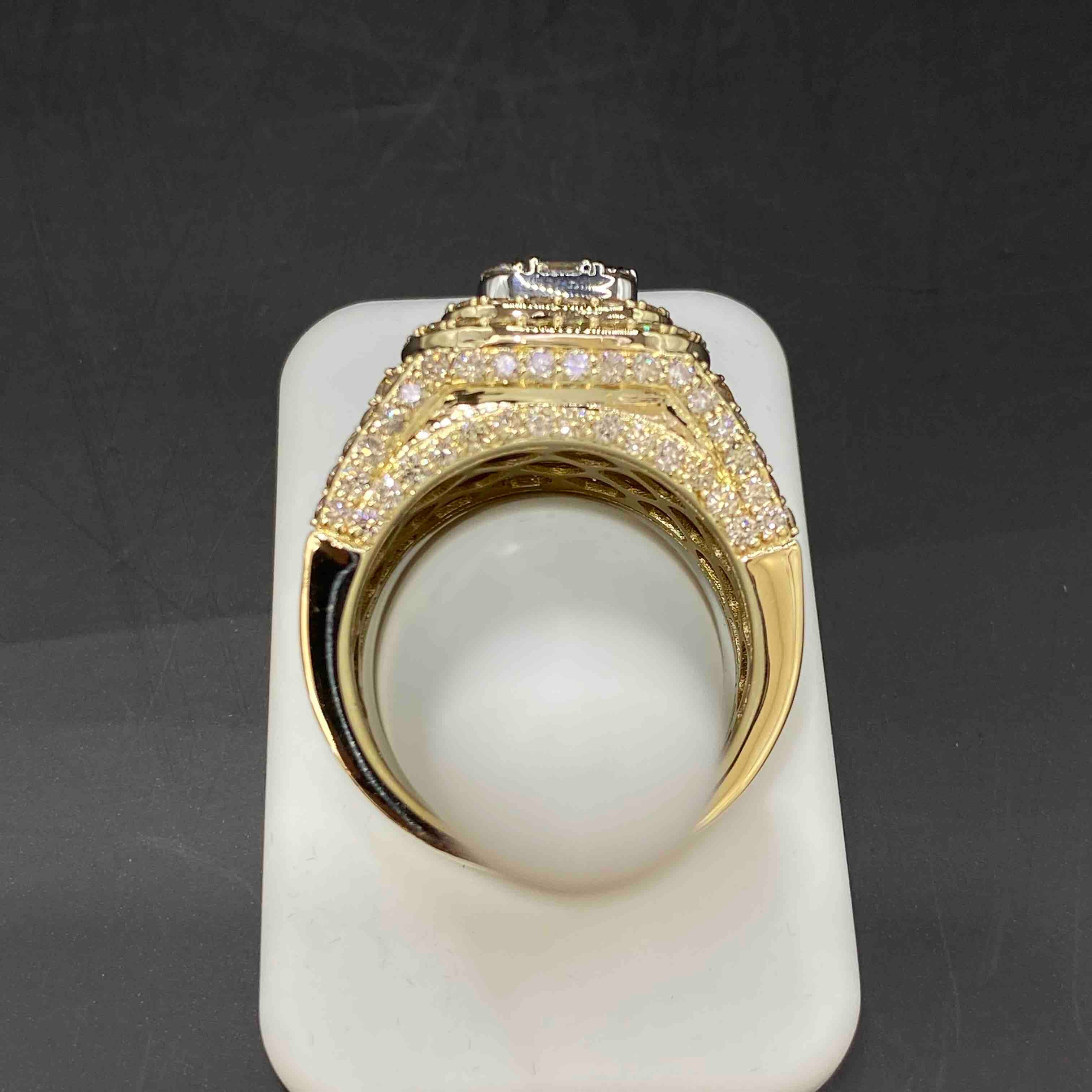 14k Bust Down VVS-1 Ring | 6 Cts | Natural Diamonds