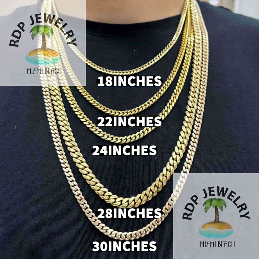 Iced Out Cuban Link Chain 10k Two Tone