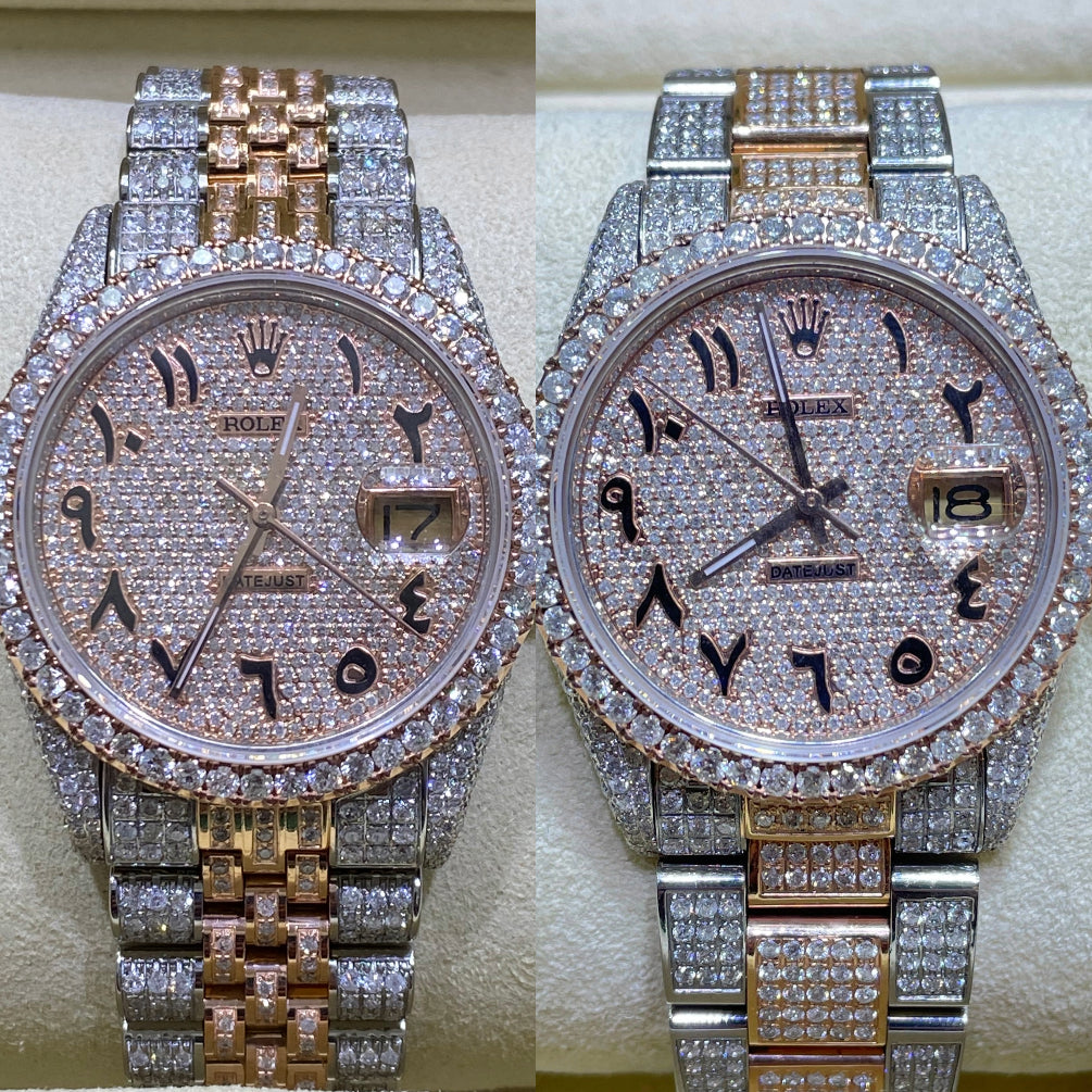 Bust down best sale rose gold rolex