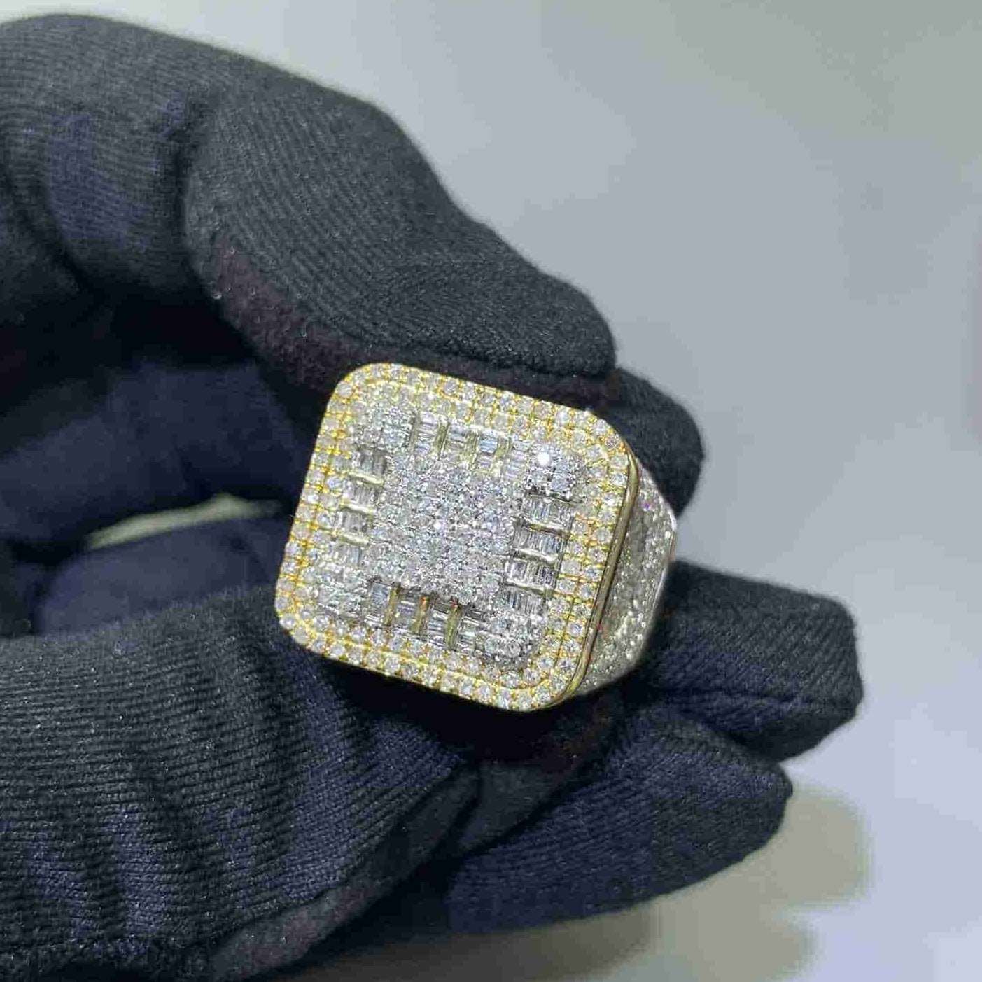 Bust Down Baguette Hip Hop Ring