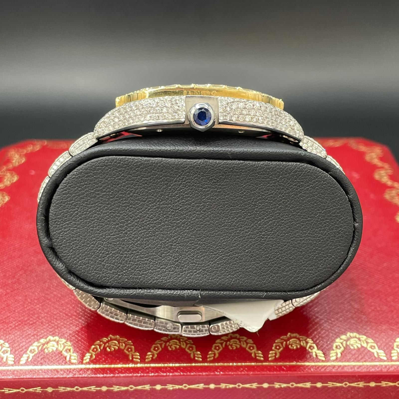 Iced Out Cartier Watch
