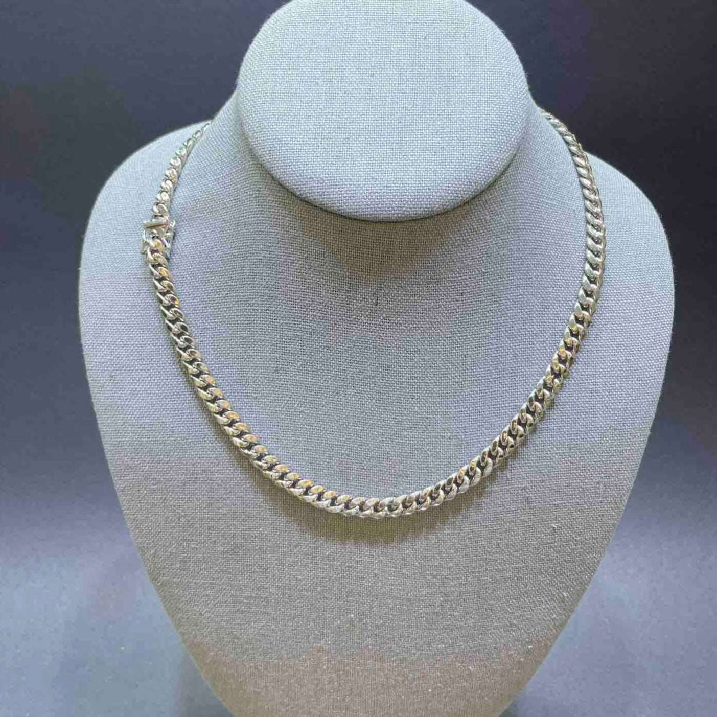 White Gold Cuban Link Chain