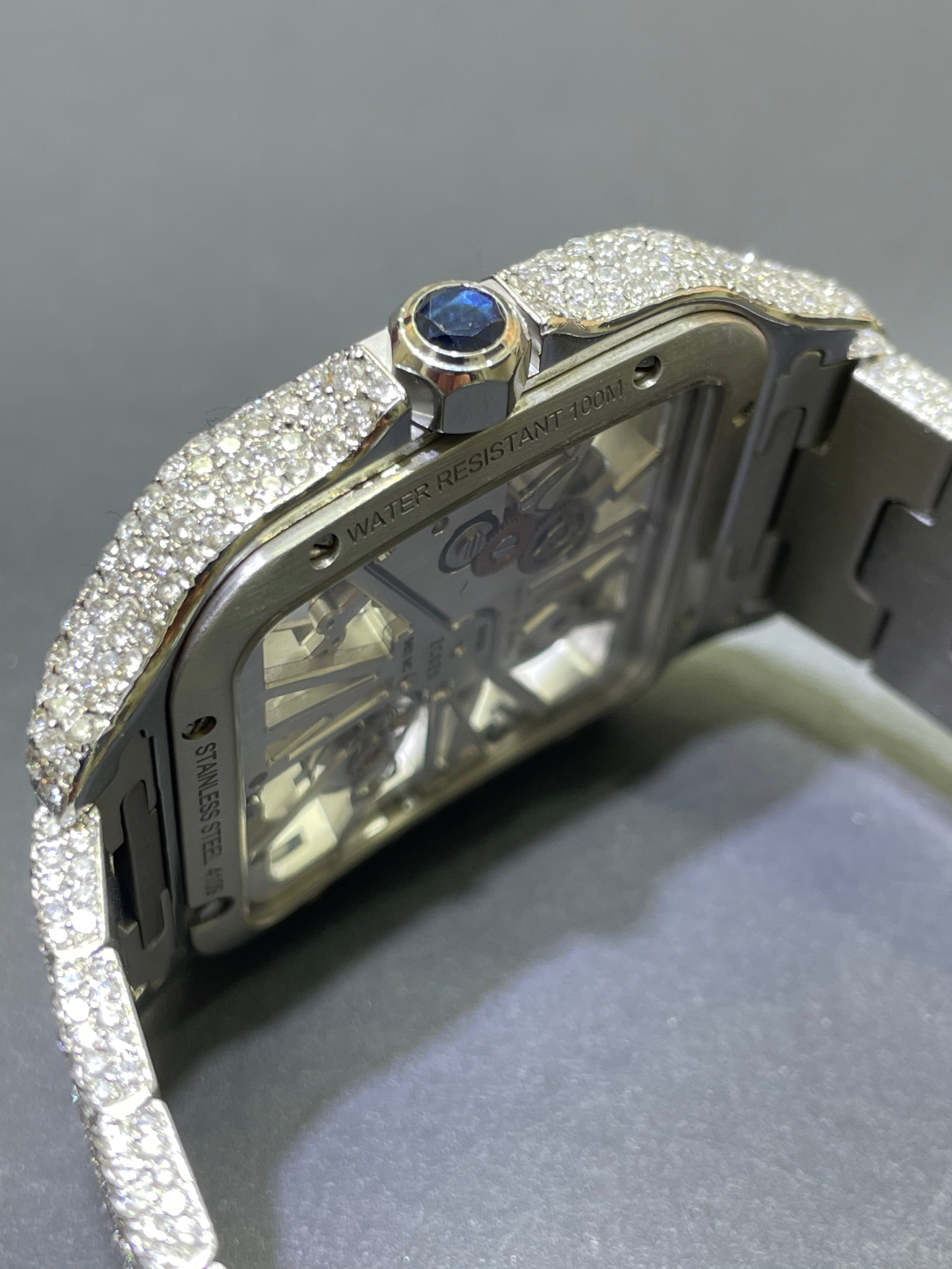 Iced Out Cartier Skeleton