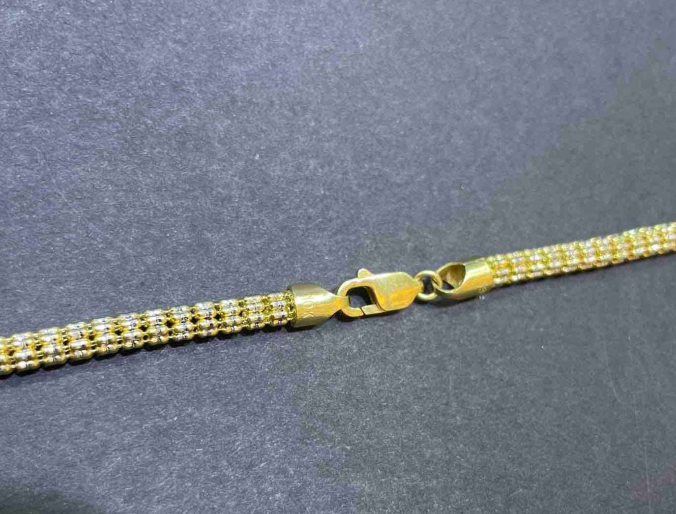 10k YELLOW GOLD DIAMOND CUT ITALIAN CHAIN