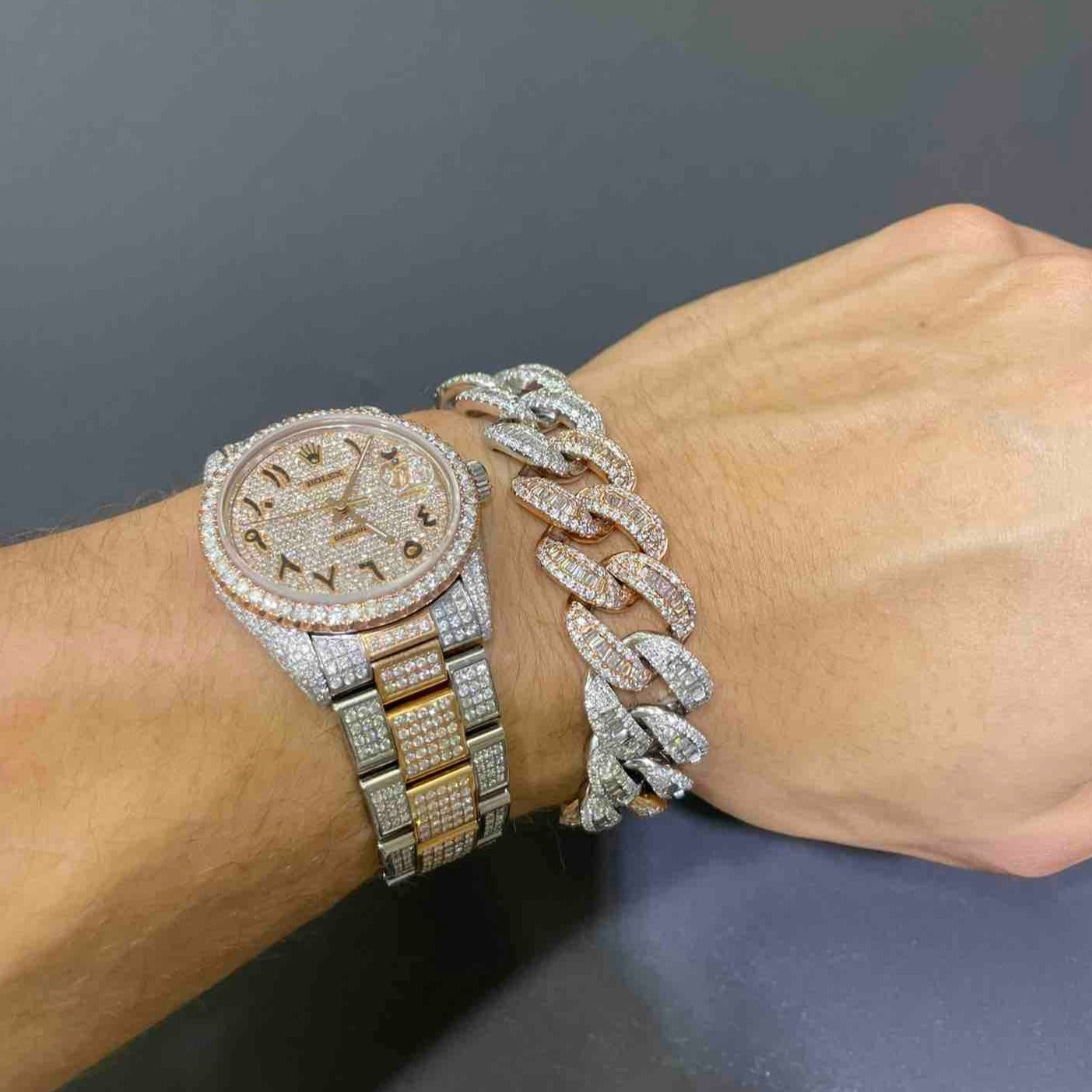 Bust Down Rolex 36mm Rose Gold Datejust