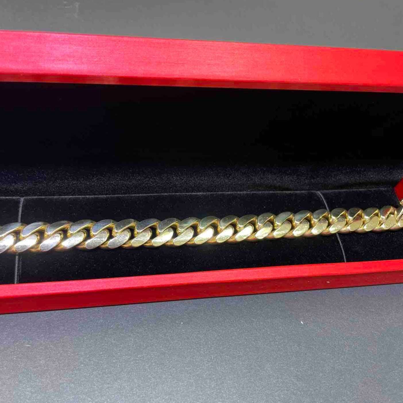 10K CUBAN LINK BRACELET 12.5mm 92 G