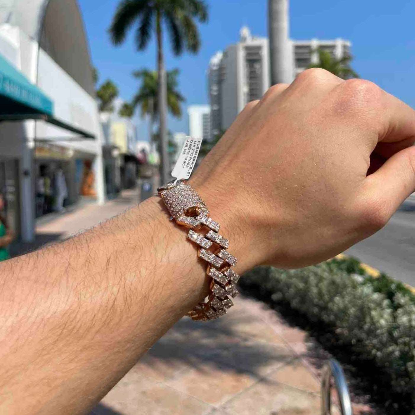 Bust Down Cuban Link Bracelet