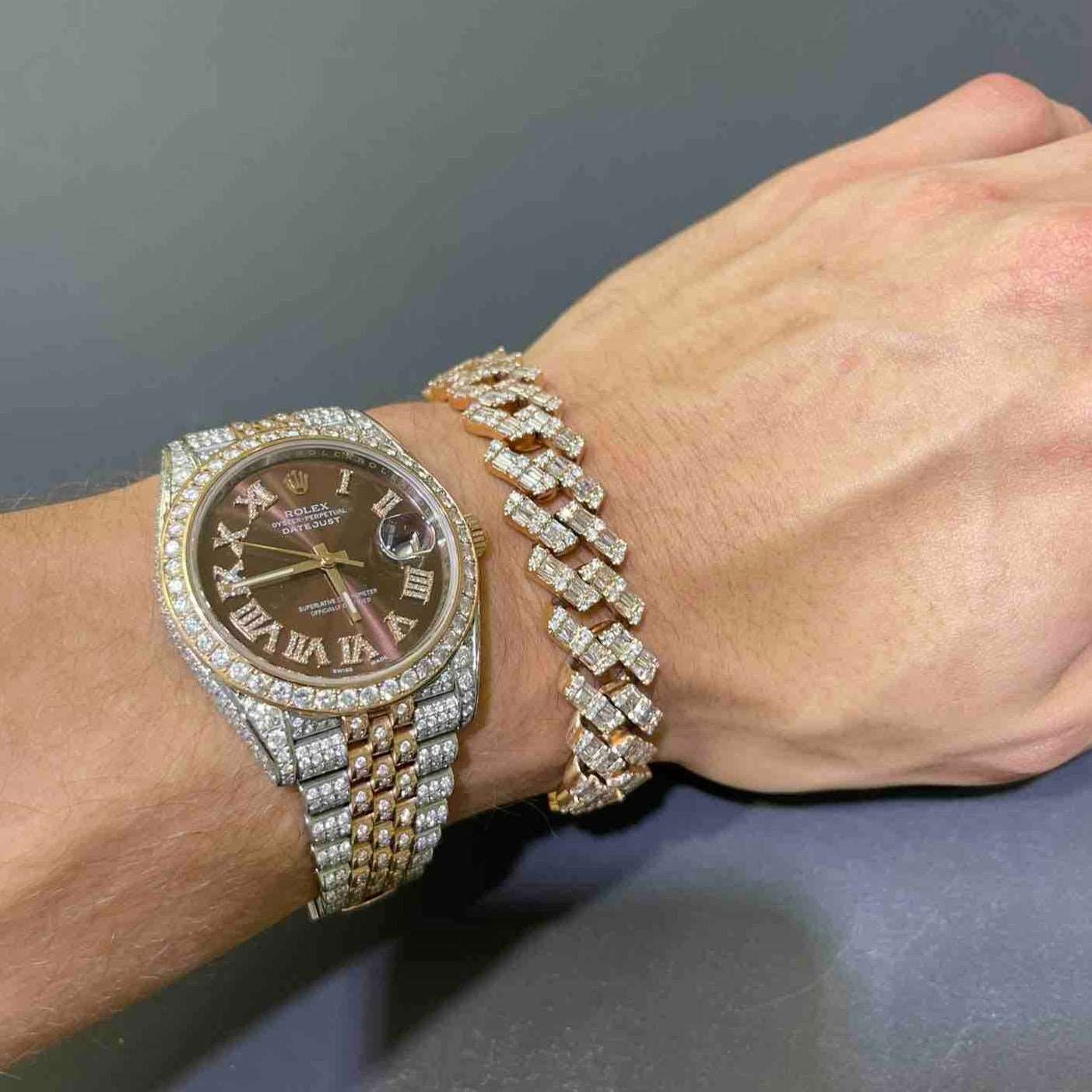 Bust Down Cuban Link Bracelet