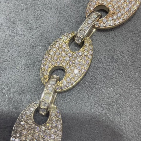 Gucci Link Chain Iced Bust Down