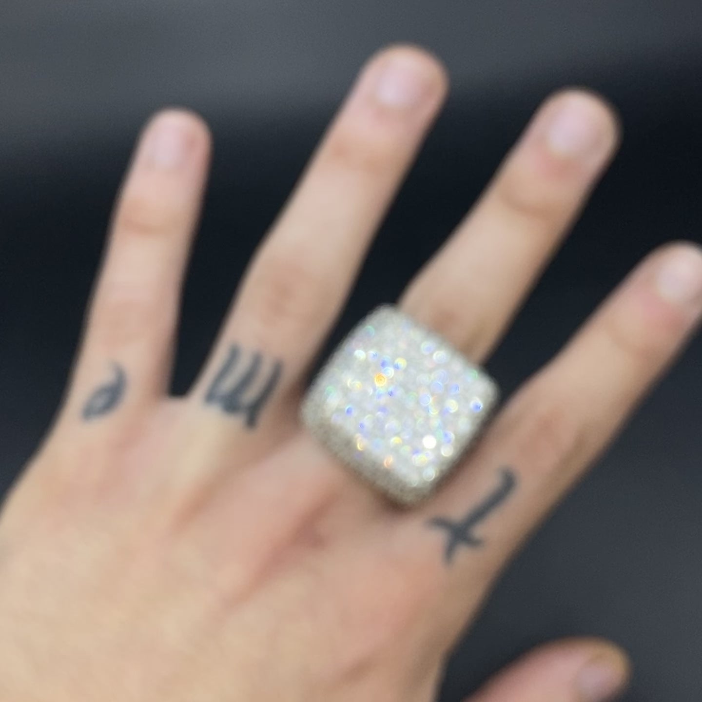 14k VVS Iced Out Ring