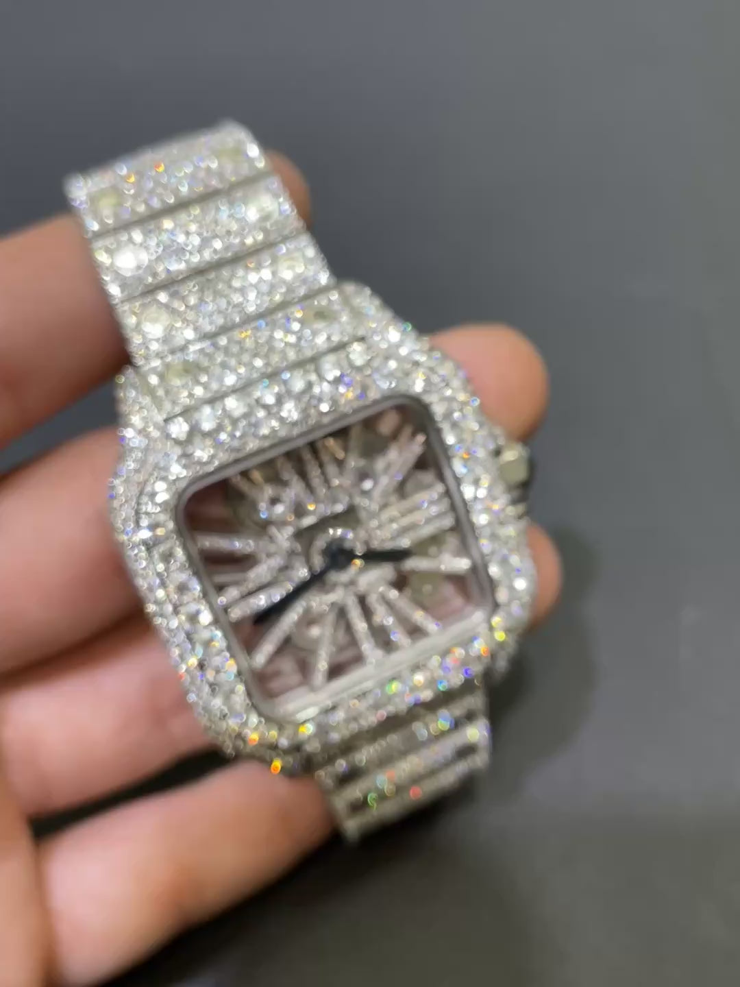 Bust Down Cartier Skeleton