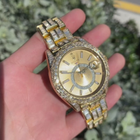 Bust Down Rolex Sky Dweller